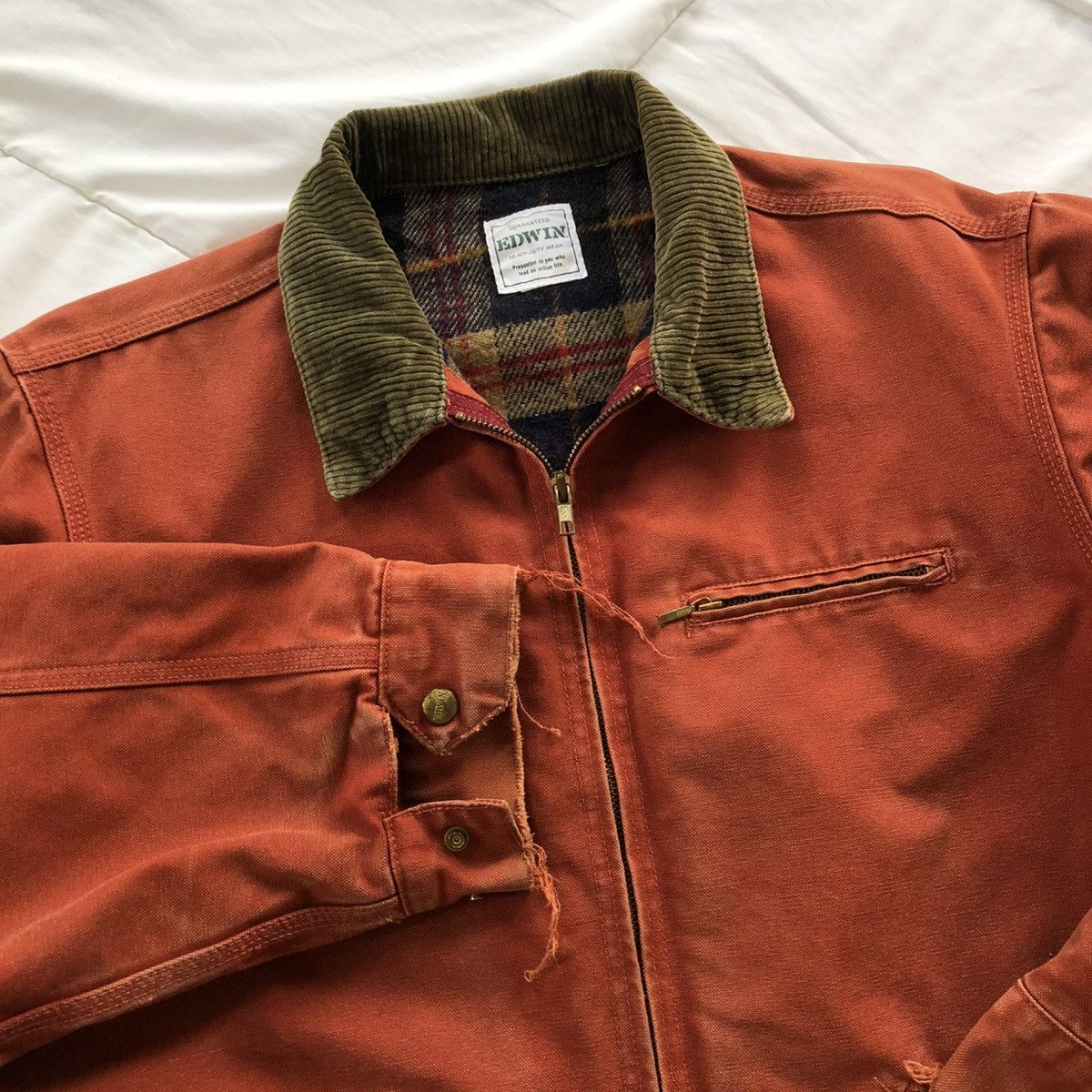 Edwin EDWIN 90s Distressed Detroit Jacket Size US XL / EU 56 / 4 - 6 Thumbnail