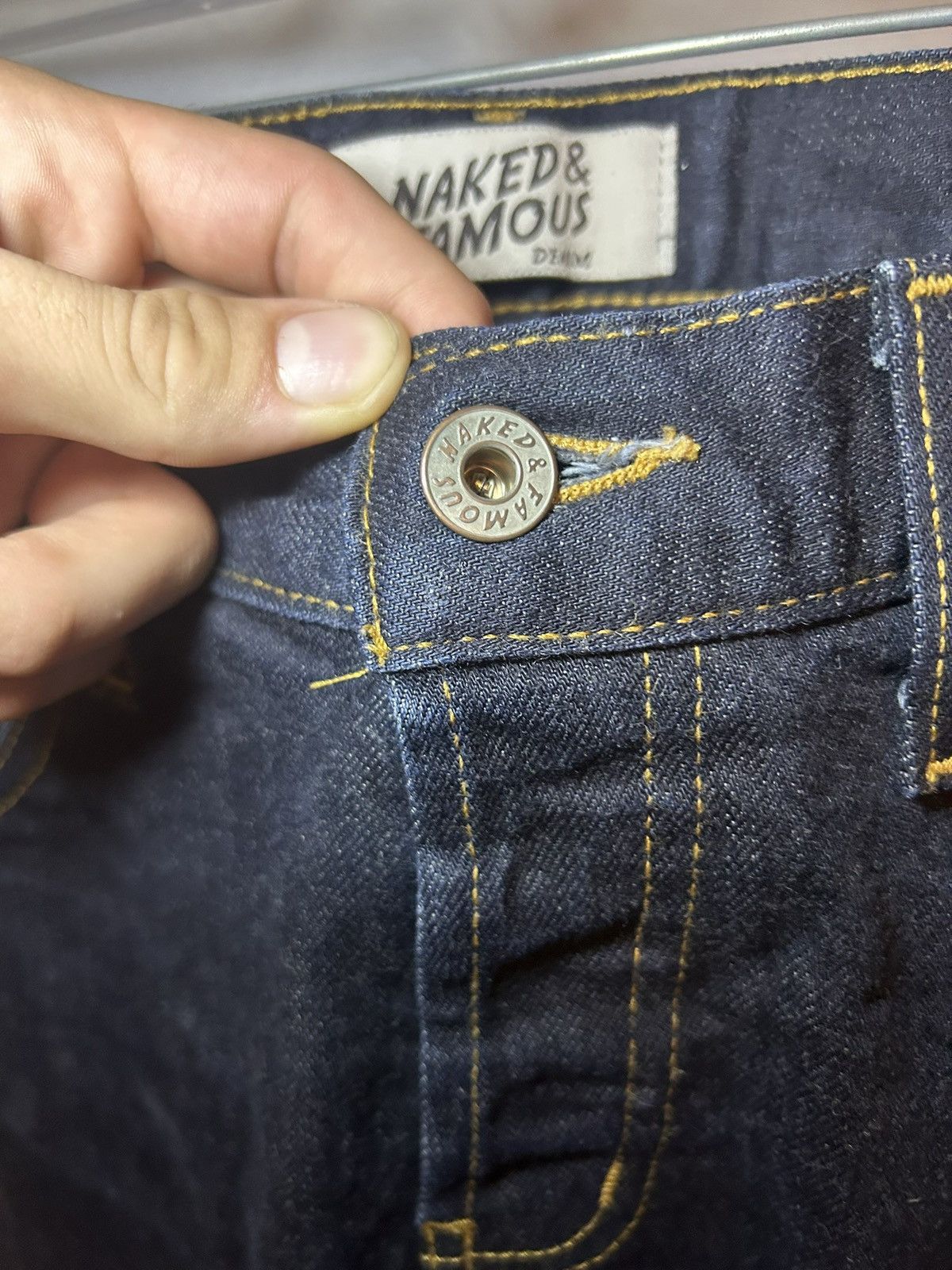 Naked & Famous Naked & Famous Deep Indigo Stretch Selvedge Denim jeans Size US 31 - 4 Thumbnail