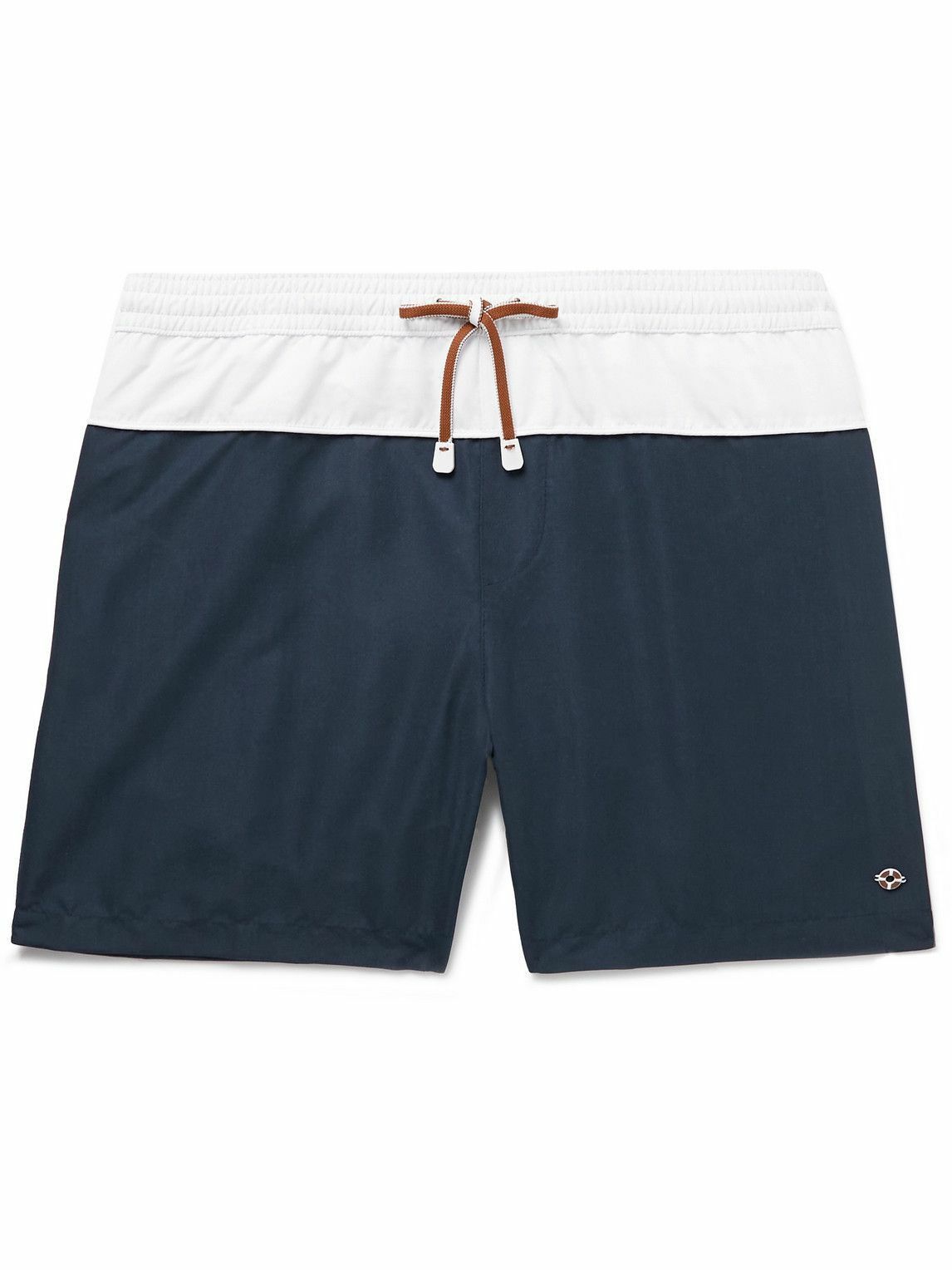 o1srvl11e1024 Ketch Soft Swim Short in Navy/White
