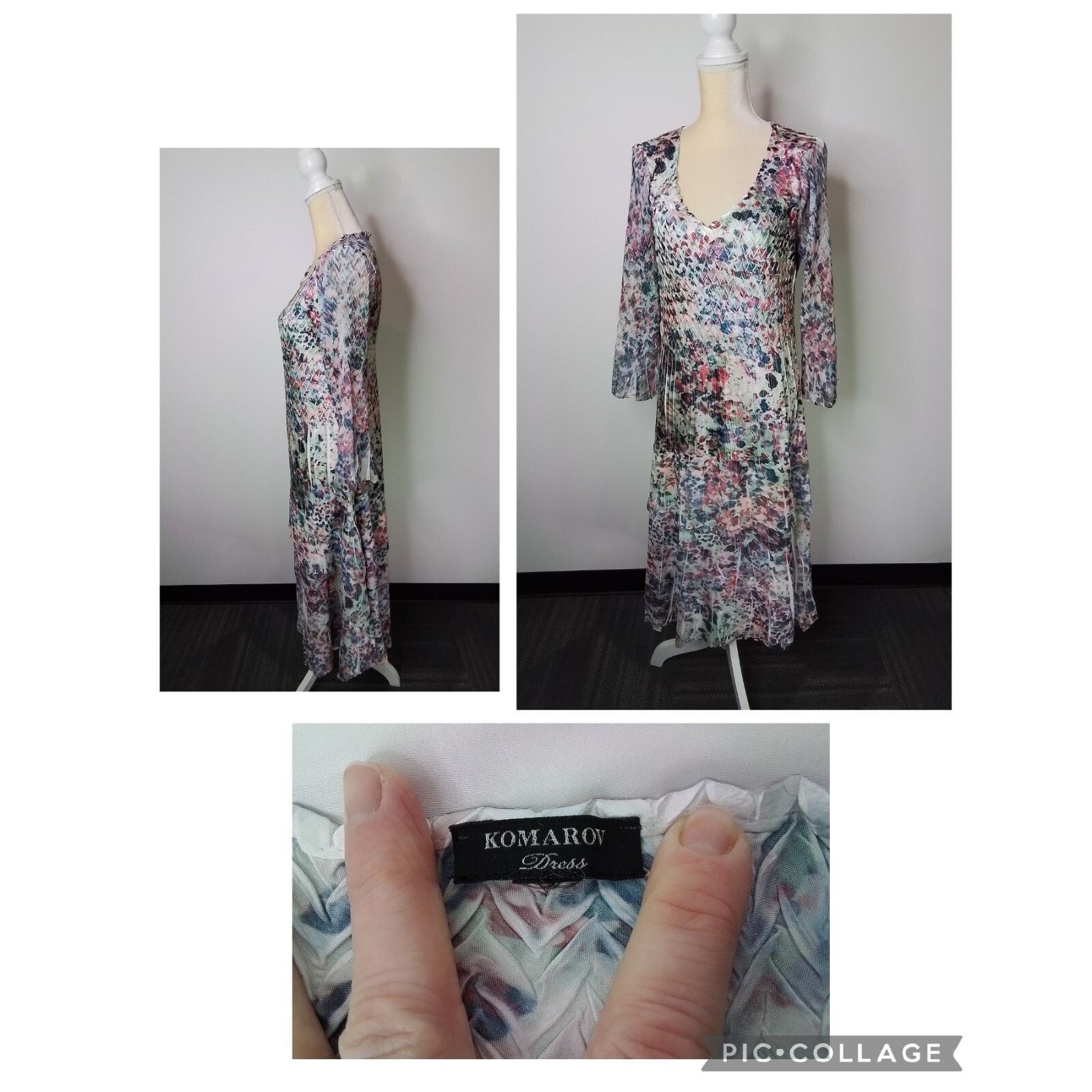 Other Komarov Dress Women's Floral Print Size M / US 6-8 / IT 42-44 - 1 Thumbnail