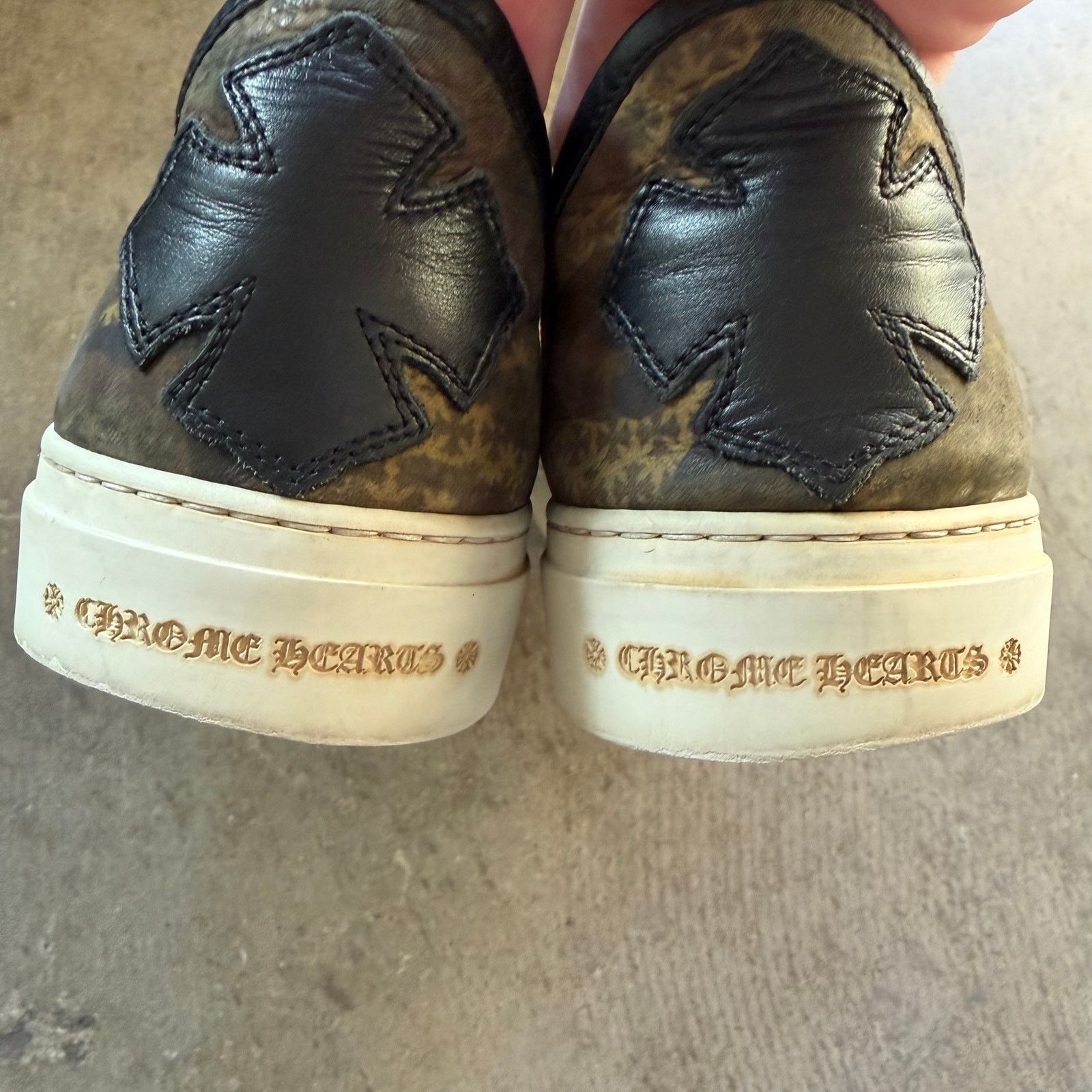 Chrome Hearts 41EU Chrome Hearts Dagger Camo Slip Ons Size US 8 / EU 41 - 10 Thumbnail