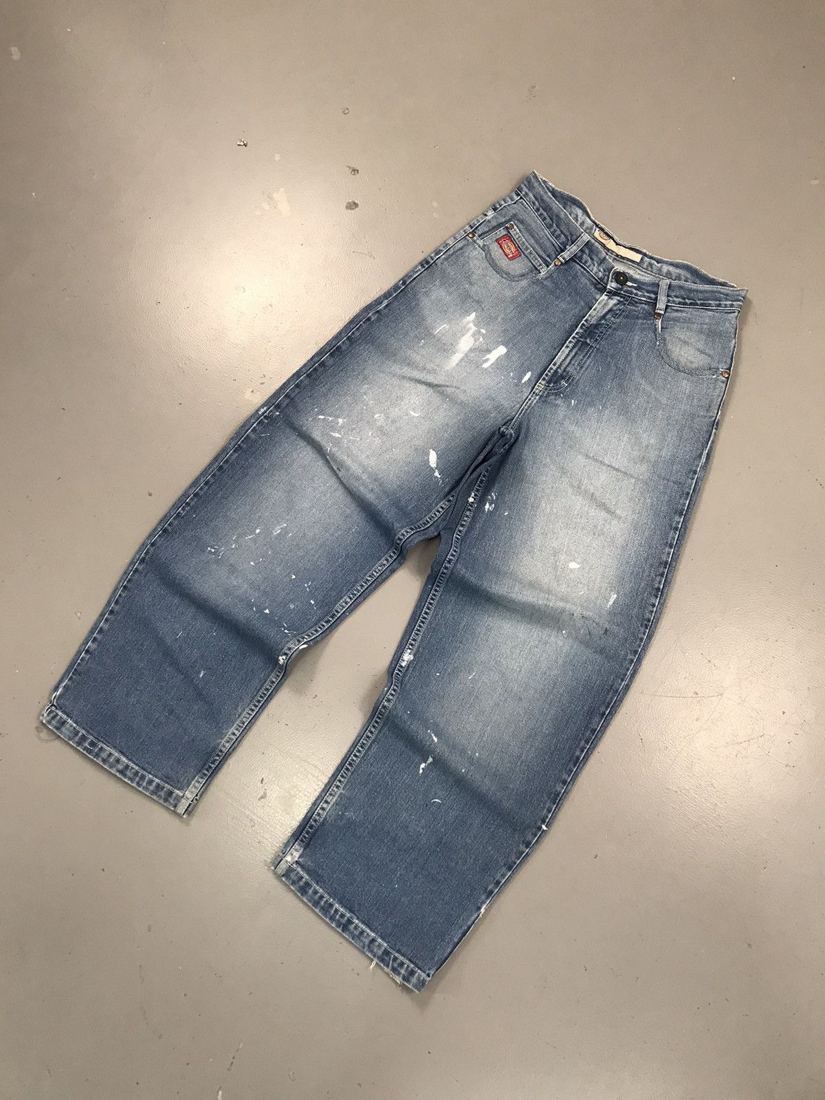 Dickies × Vintage Vintage dickies spell out embroidered denim Size US 33 - 4 Thumbnail