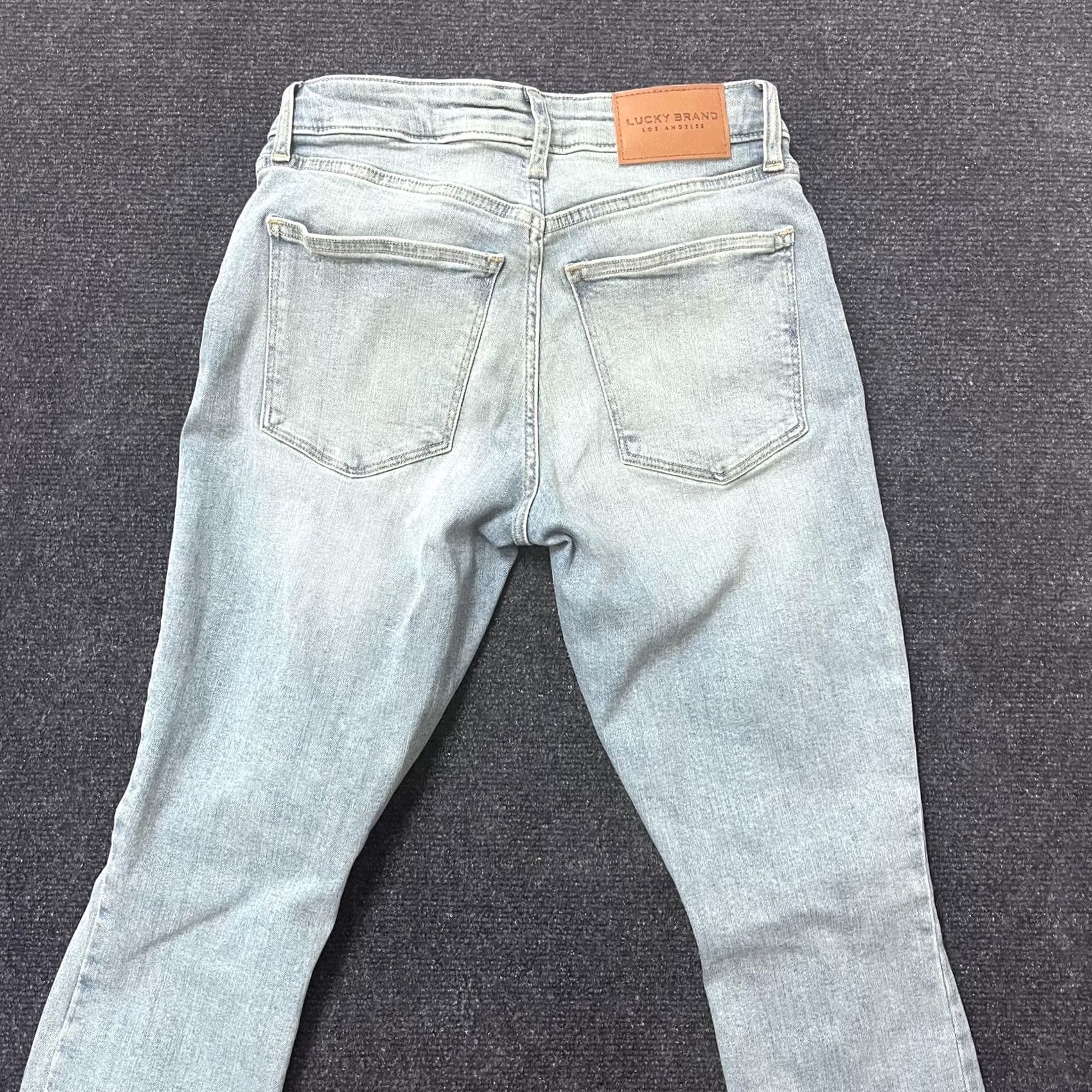 Lucky Brand Lucky Brand Jeans Womens 6 28 Light Wash Distressed Ankle Skinny Raw Hem Denim Shirt Size 28" / US 6 / IT 42 - 4 Thumbnail