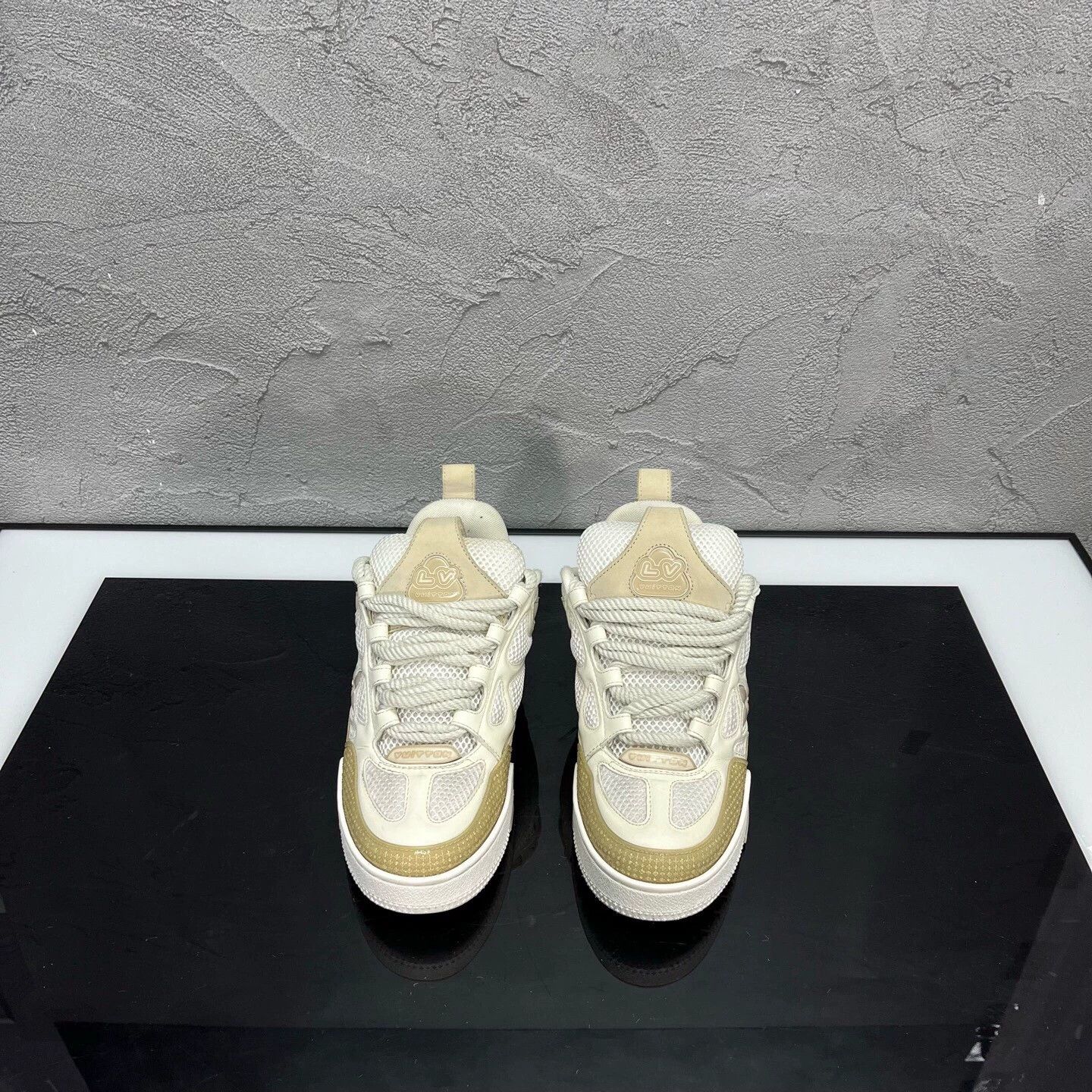 Louis Vuitton LV Skate White Brown 36 99 New Worn Once Size US 5 / IT 35 - 2 Thumbnail