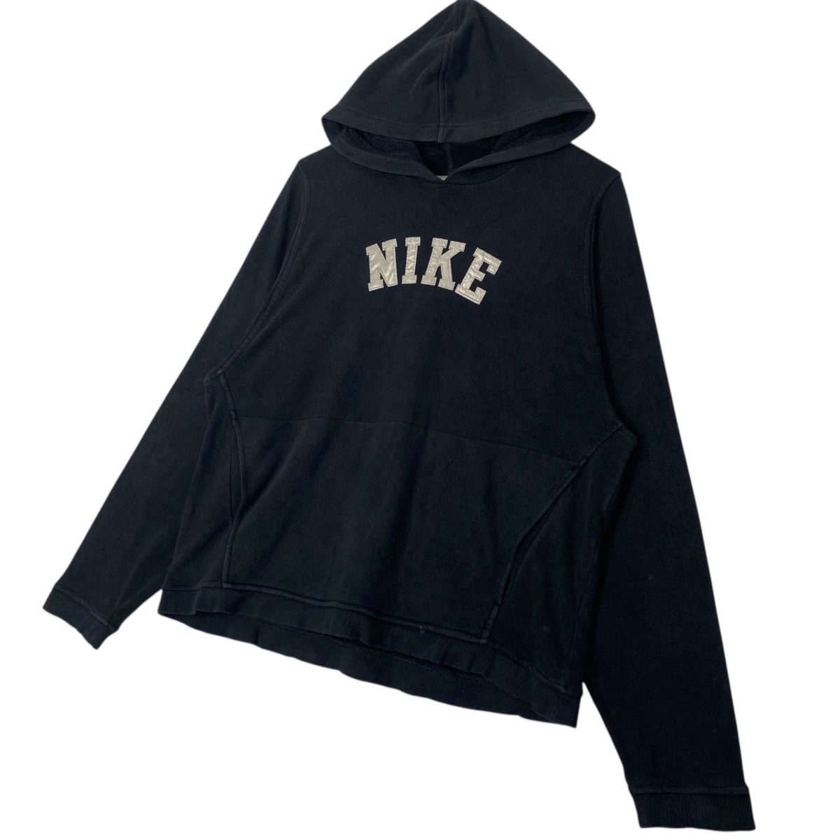 Vintage Vintage Nike Swoosh Hoodie Sweater Small Embroidery Black Size US L / EU 52-54 / 3 - 2 Thumbnail