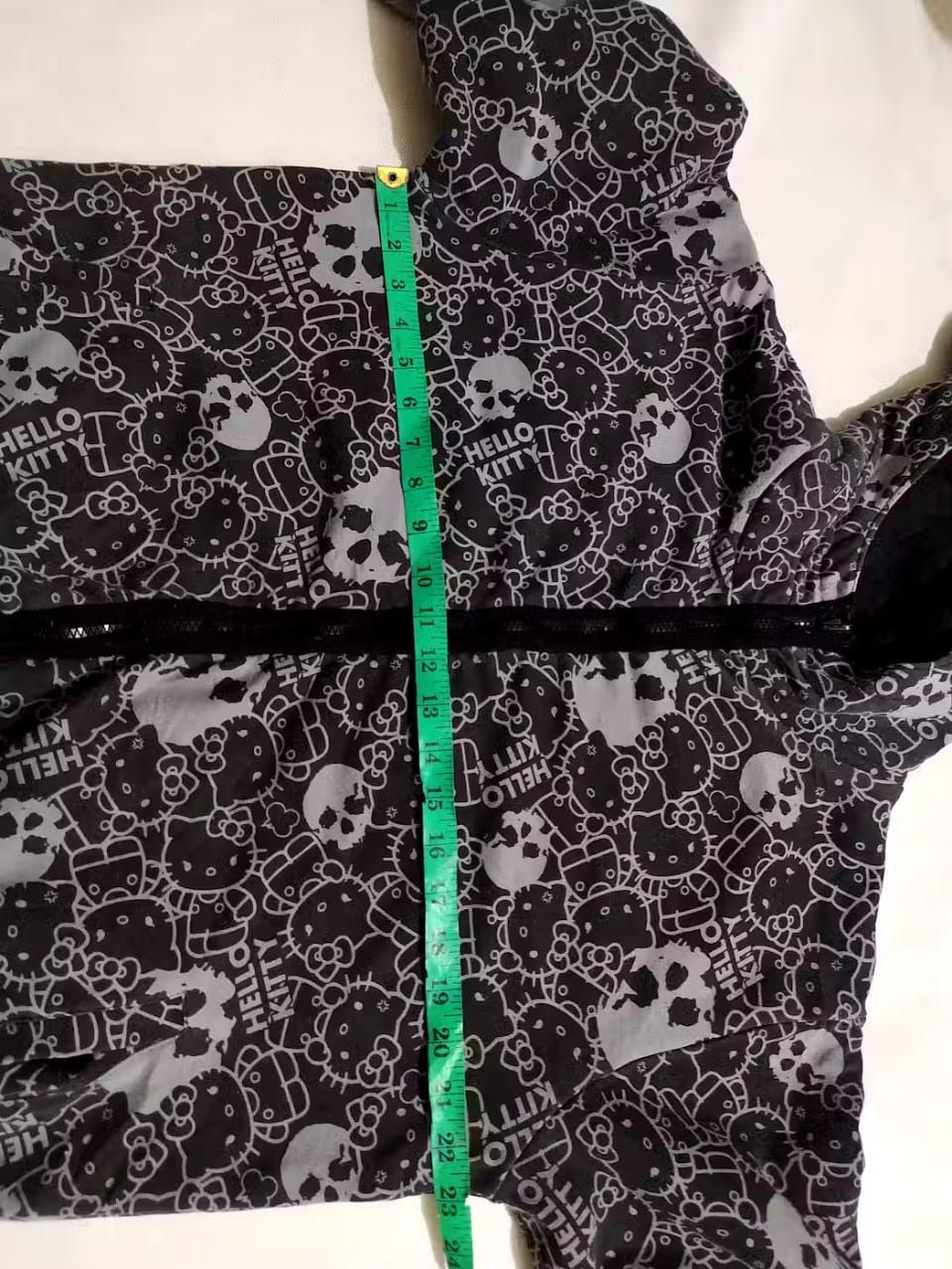 Anime Rare Hello Kitty Horn Bunny Devil Fullprint Skull Zip hoodie Size US L / EU 52-54 / 3 - 12 Thumbnail