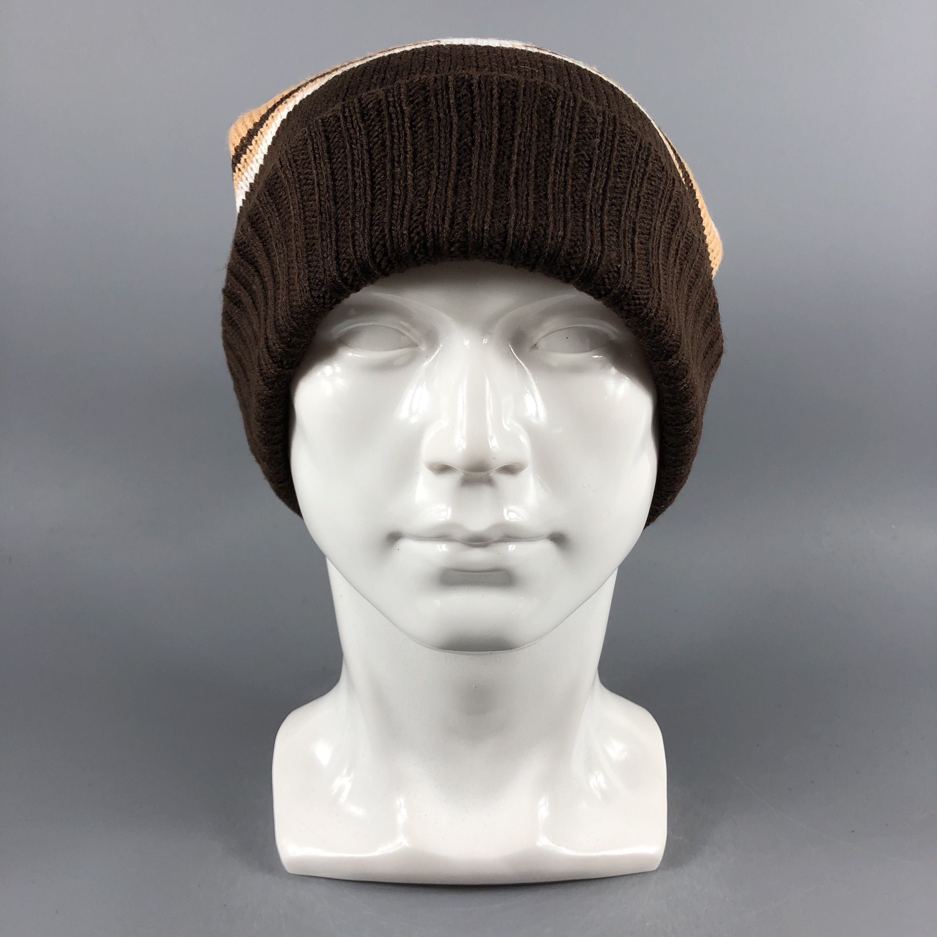Japanese Brand × Vintage Japanese Brand Brown PomPom Beanie Snow Hat Snow Cap -D1263 Size ONE SIZE - 7 Thumbnail