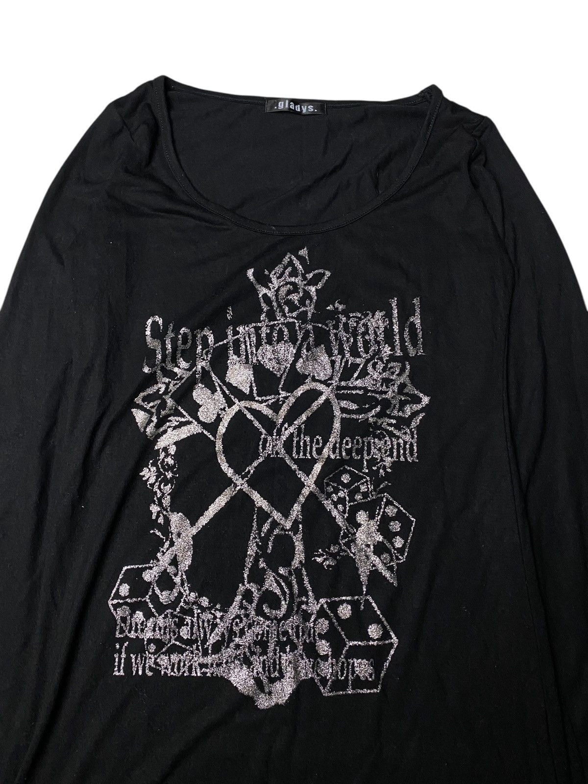 Beauty Beast × Hysteric Glamour × Japanese Brand 2000's Gladys Vkei Gothic Poem Y2K Longsleeve Size US S / EU 44-46 / 1 - 2 Thumbnail