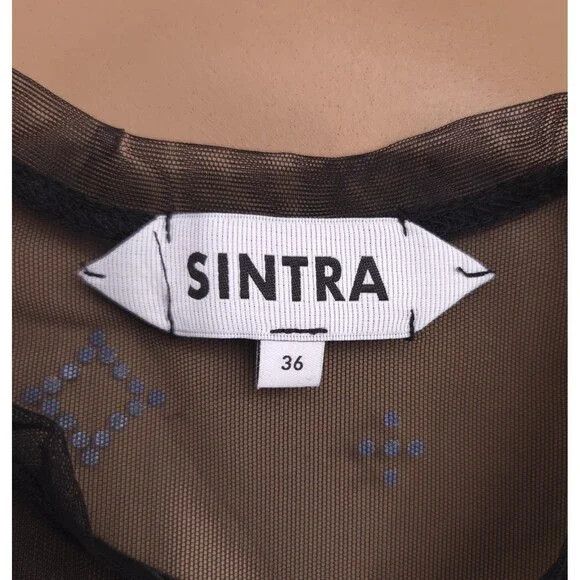 Other Saint Sintra Crystal Mesh Hot Fix Tank 36 0 Black SSENSE Ex Size XS / US 0-2 / IT 36-38 - 13 Thumbnail