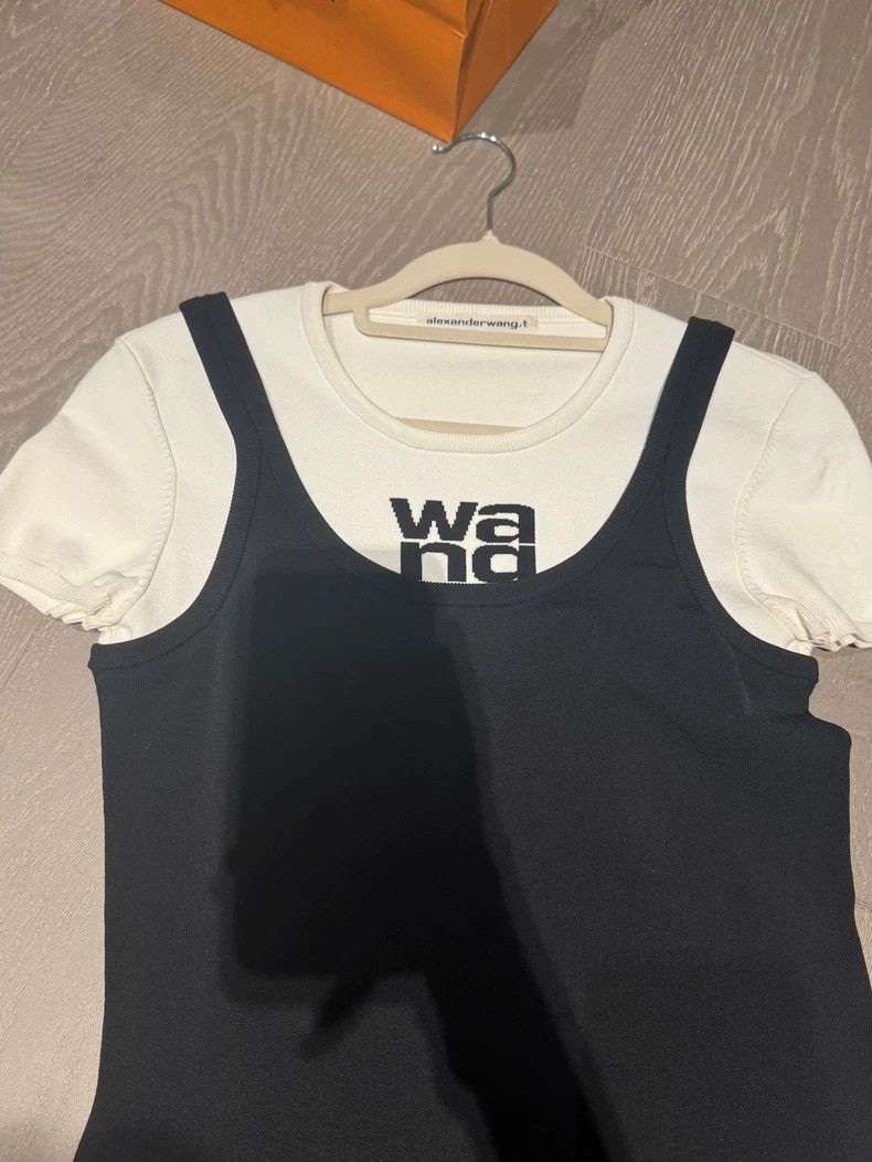 Alexanderwang Black and White Knitted Dress