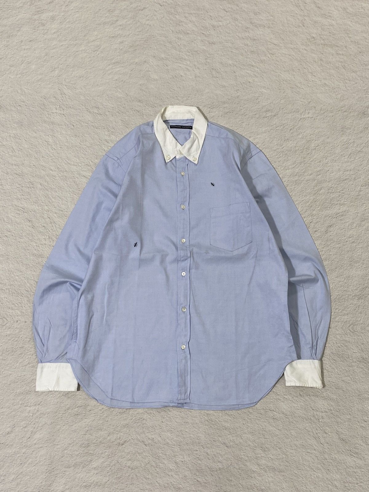 Issey Miyake RARE❤️‍🔥Tsumori Chisato Oxford Ants Button Shirt Size US M / EU 48-50 / 2 - 1 Thumbnail
