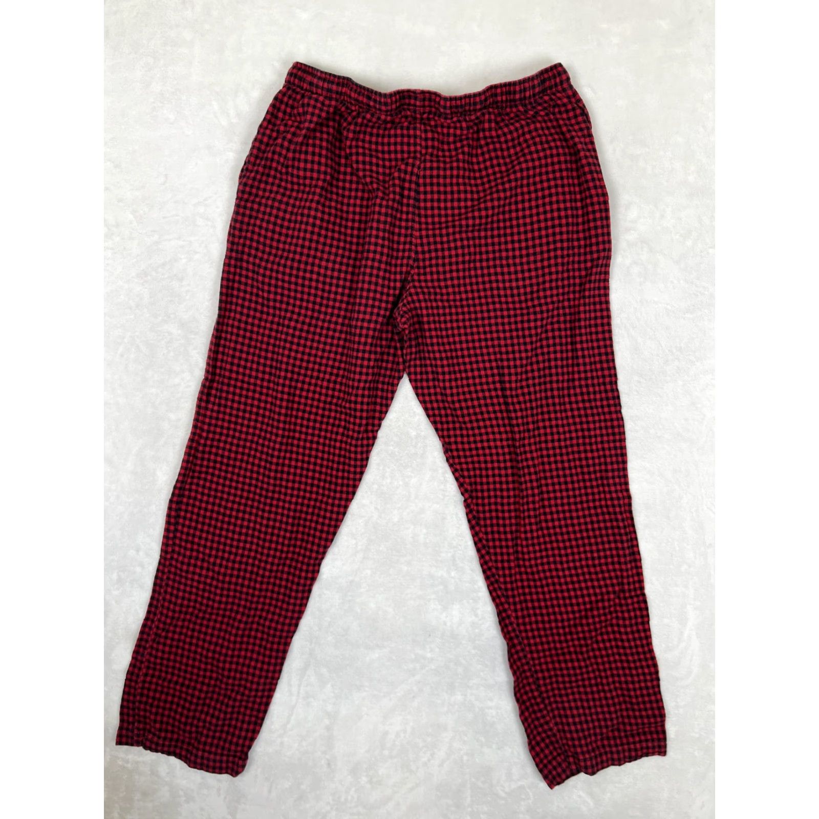 Polo Ralph Lauren Polo Ralph Lauren Sleep Pants Mens Large Red Plaid Flannel Lounge Pajamas Size US L / EU 52-54 / 3 - 7 Thumbnail