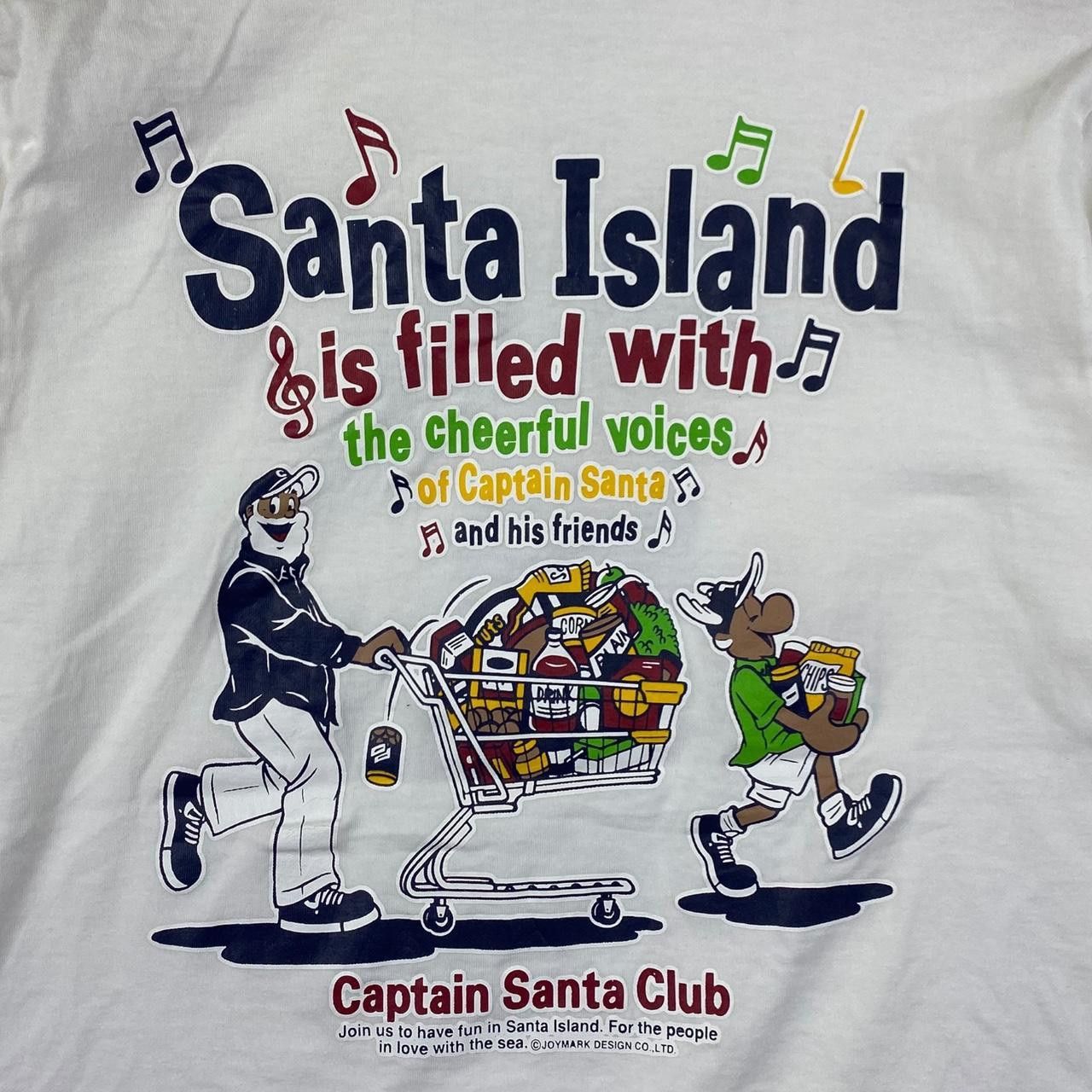 Vintage Vintage CAPTAIN SANTA CLUB Island Beach Tee Shirt Top Size S / US 4 / IT 40 - 5 Thumbnail