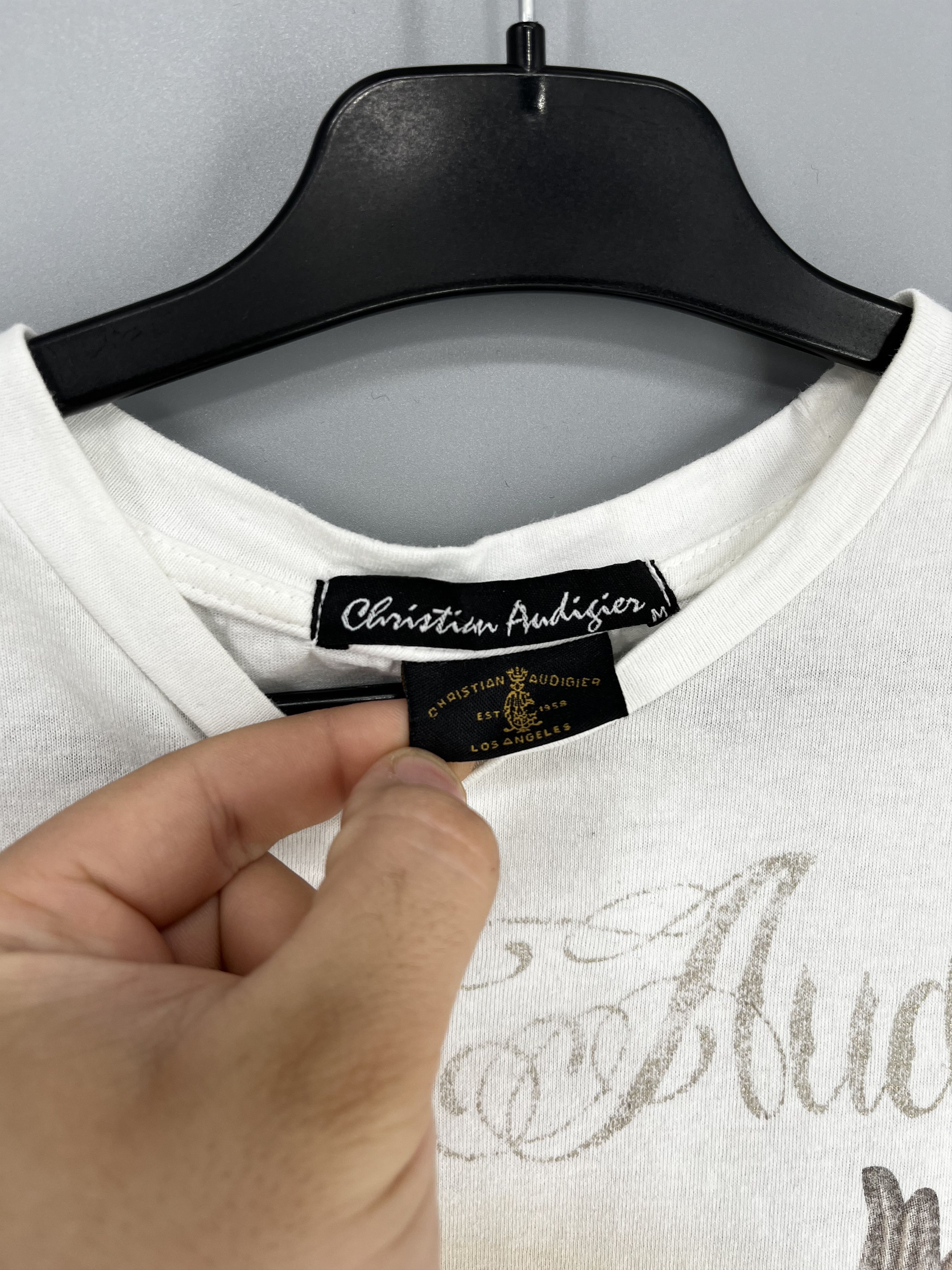 Christian Audigier Vintage Y2K Christian Audigier Women’s T-Shirt Size L / US 10 / IT 46 - 8 Thumbnail
