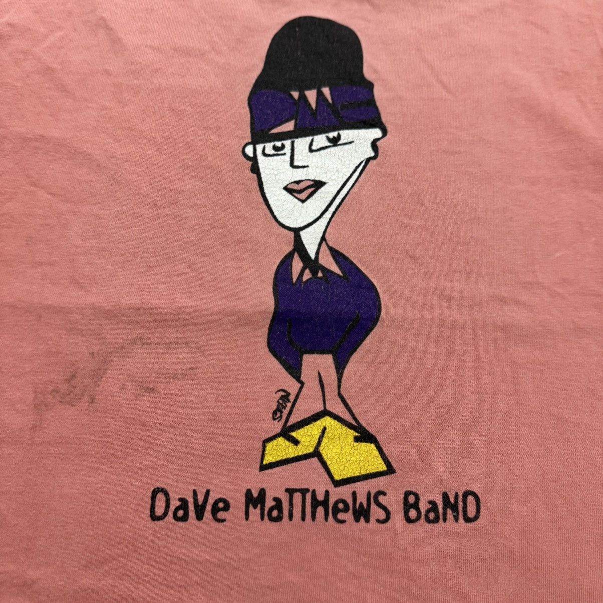 Band Tees Vintage 90s Dave Matthews Band Thrashed Tshirt Single Stitch Size US M / EU 48-50 / 2 - 5 Thumbnail