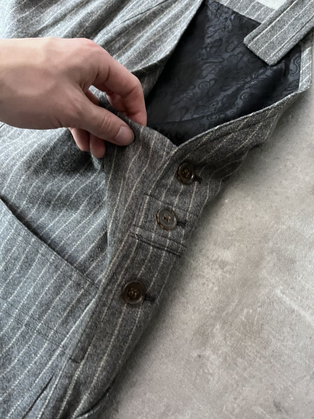 Acne Studios Acne Studios wool overalls grey striped Size US 30 / EU 46 - 8 Thumbnail