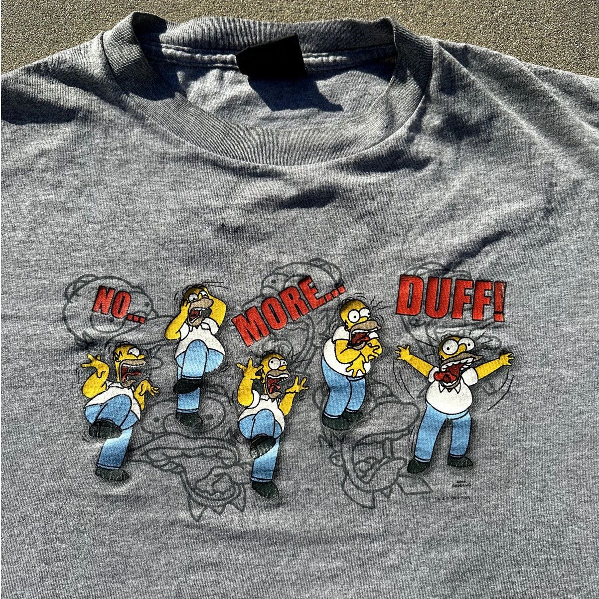 The Simpsons 2000s Simpsons Homer No More Duff Drink Tee Shirt Size US L / EU 52-54 / 3 - 1 Thumbnail
