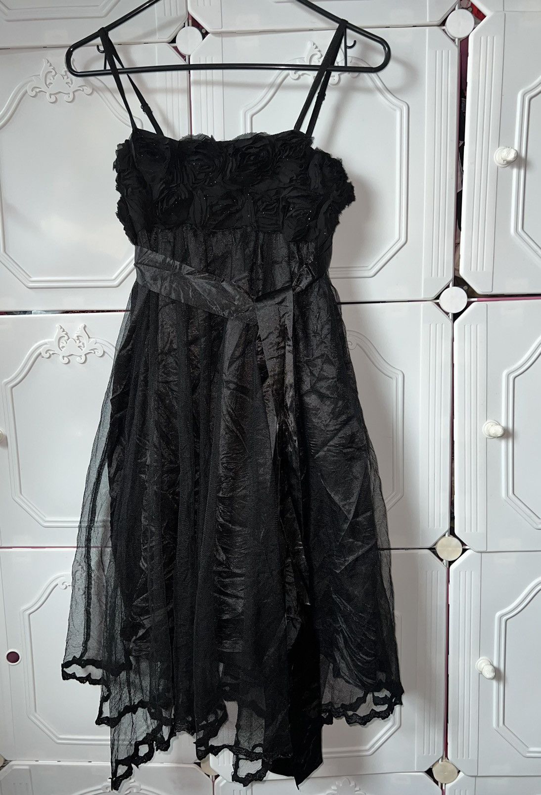 Japanese Brand Black Rose mini dress🥀 Size ONE SIZE - 5 Thumbnail