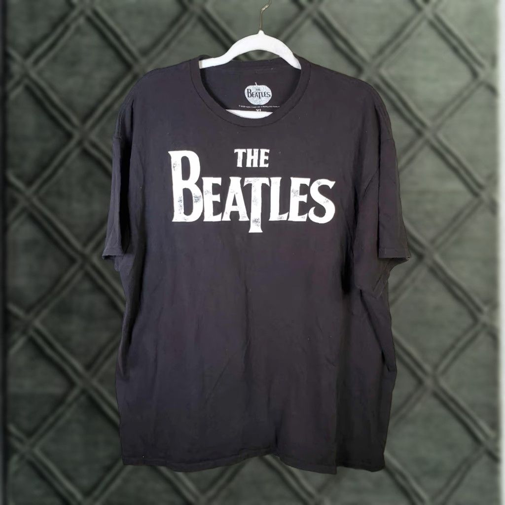 Apple The Beatles Official Green Apple Merch T Shirt Adult XL Black Men Size US XL / EU 56 / 4 - 1 Thumbnail