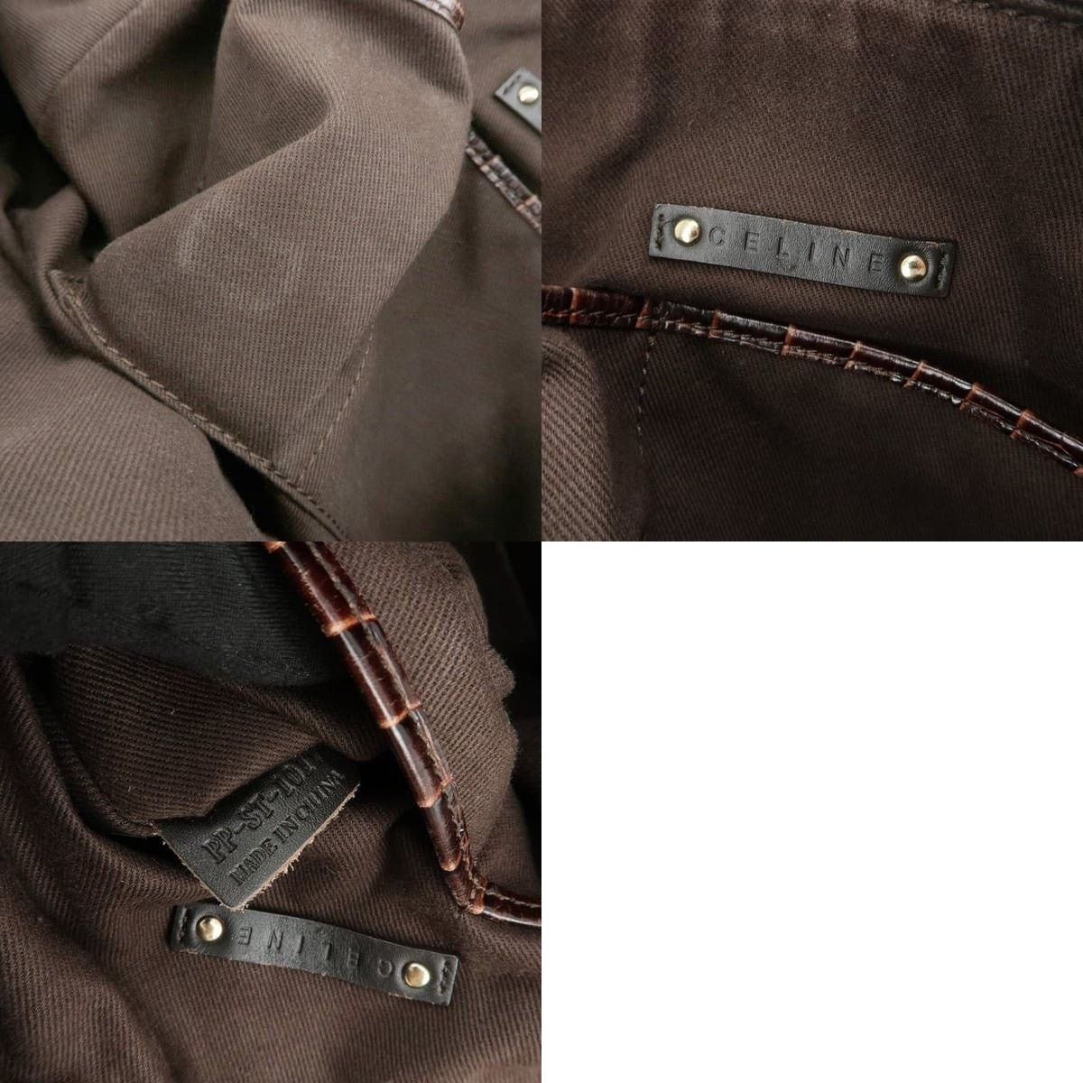 Celine Celine Macadam Triomphe Coated Canvas Shoulder Bag Brown Size ONE SIZE - 7 Thumbnail