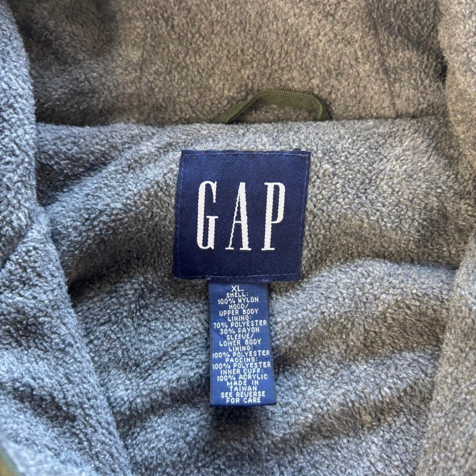 Gap × Vintage 90s Gap Heavy Winter Nylon Lined Jacket Mens Size XL Size US XL / EU 56 / 4 - 3 Thumbnail