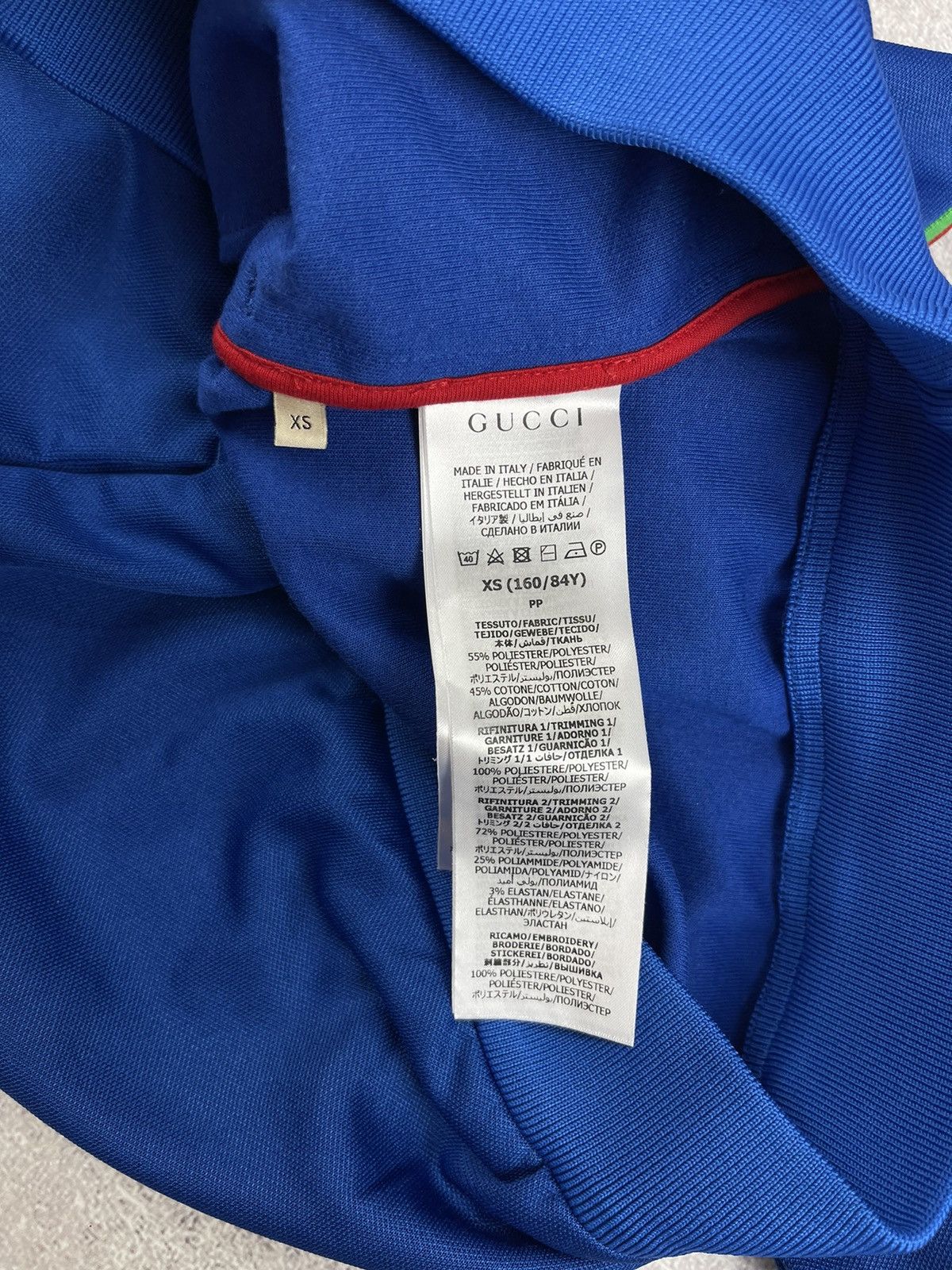 Adidas × Gucci Adidas x Gucci Cropped Jacket Cobalt Blue Size XS Size XS / US 0-2 / IT 36-38 - 21 Thumbnail