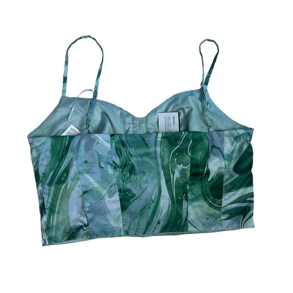 Guess Guess l NWT Milan Bustier Satin Crop Medium Size M / US 6-8 / IT 42-44 - 3 Thumbnail