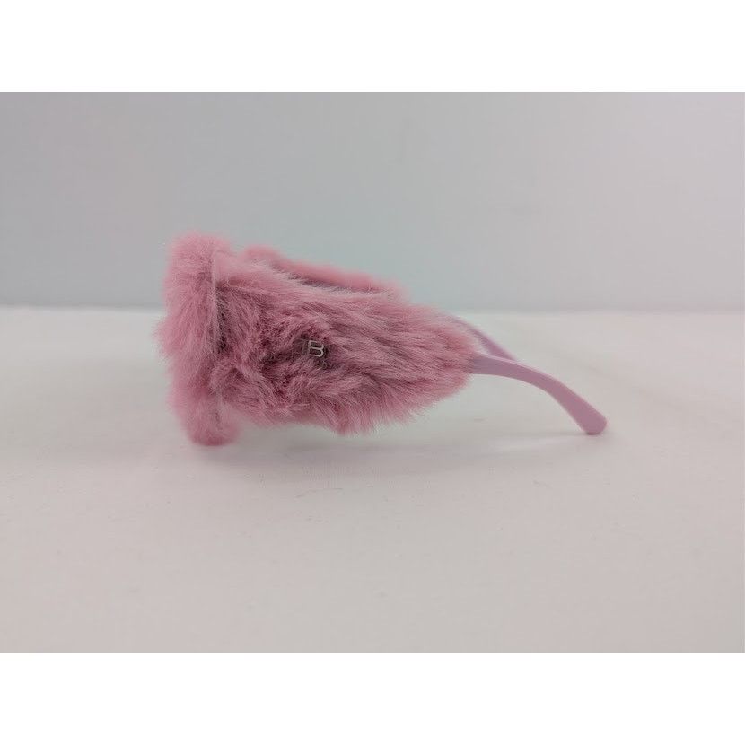 Balenciaga o1rshd1 Size: OS / Furry Sunglasses in Pink Size ONE SIZE - 5 Thumbnail