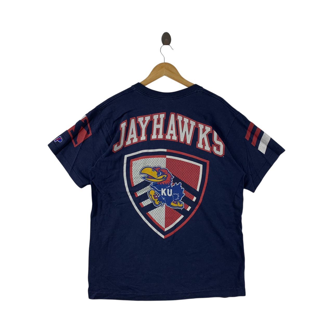 Vintage Vintage KANSAS JAYHAWKS University Big logo tee Size US L / EU 52-54 / 3 - 4 Thumbnail