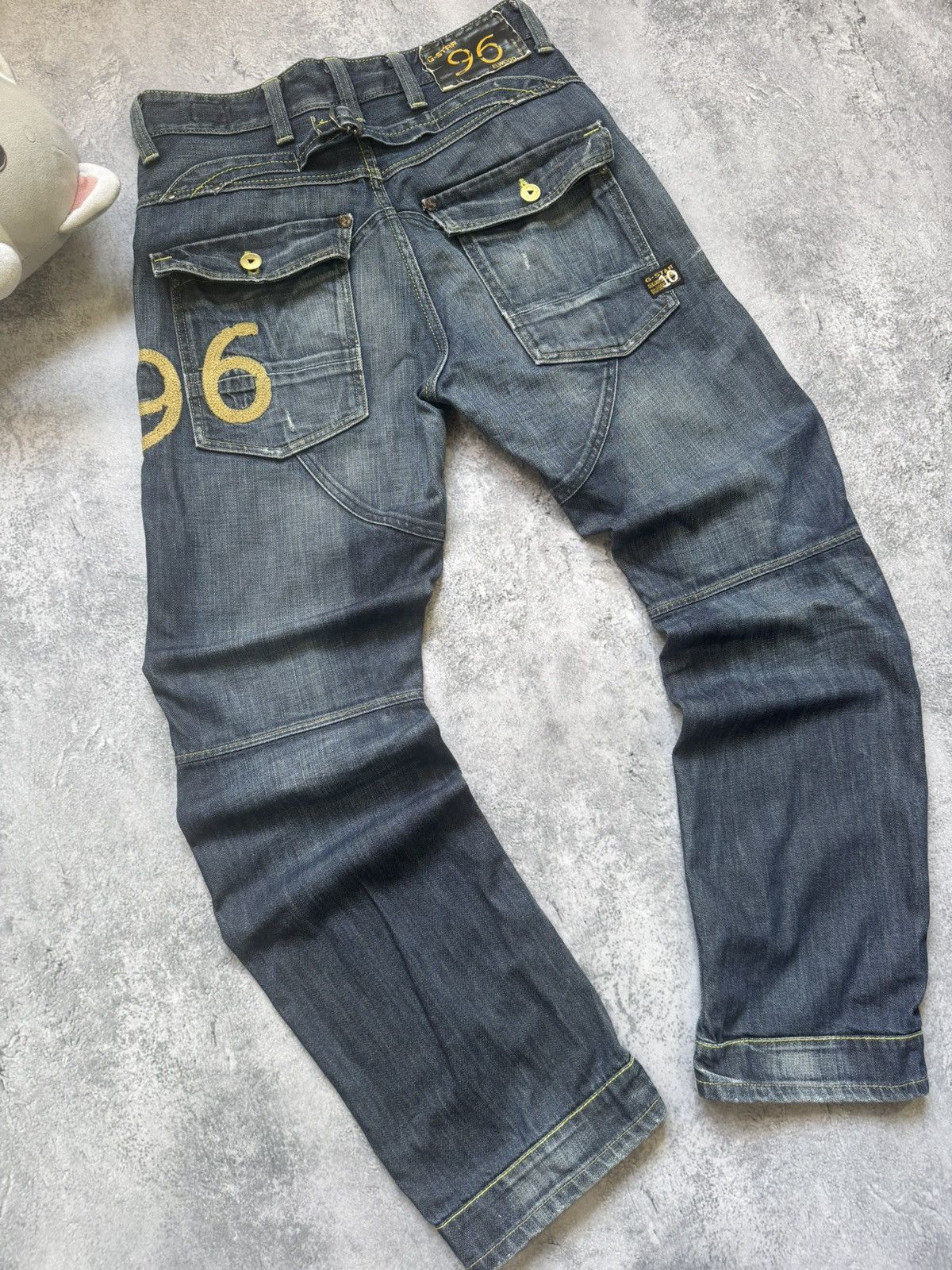 G-Star G-Star RAW 96 Elwood 5620 Heritage Embro Buckle Jeans Size US 31 - 2 Thumbnail