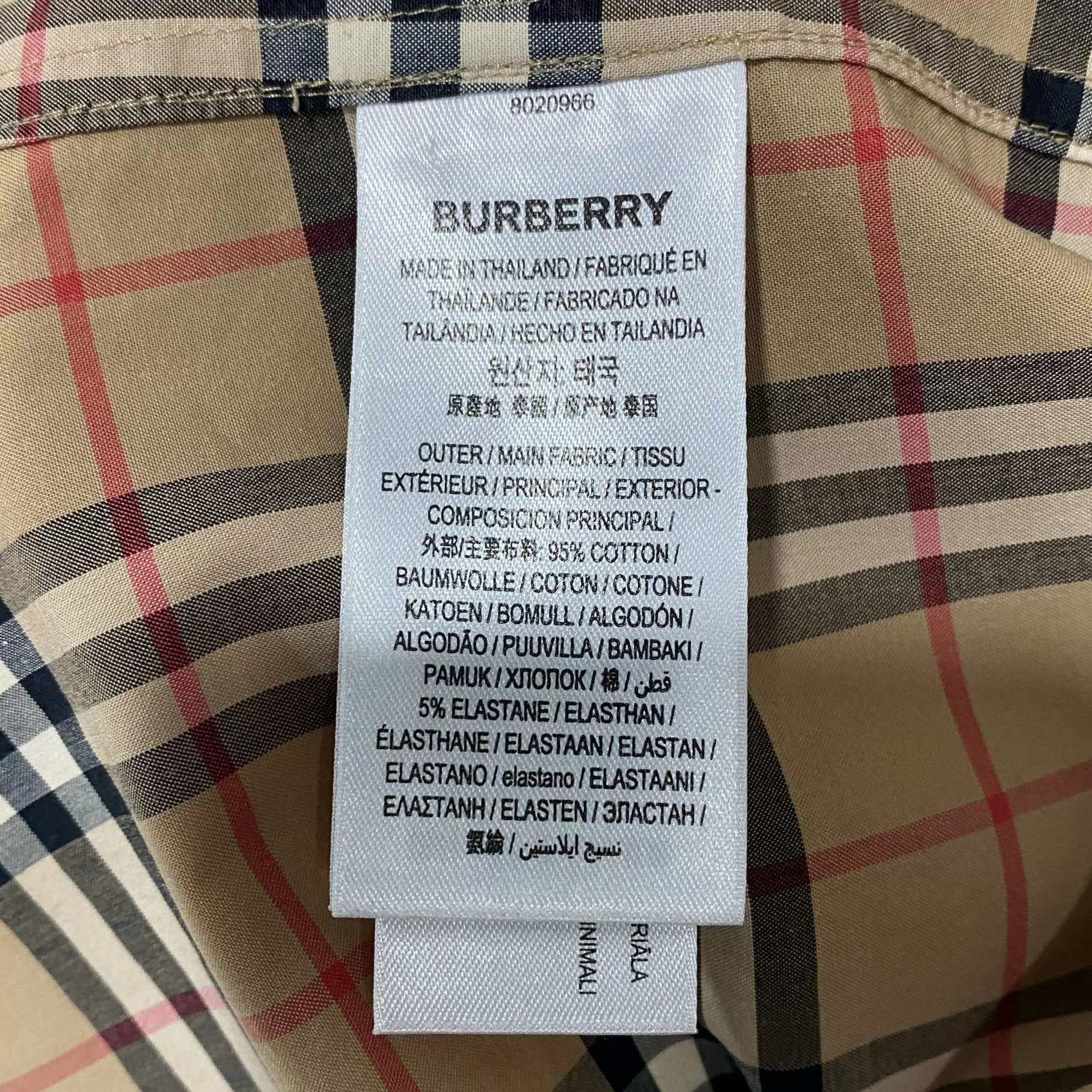 Burberry Burberry Classic Check LS Shirt S Size US S / EU 44-46 / 1 - 5 Thumbnail