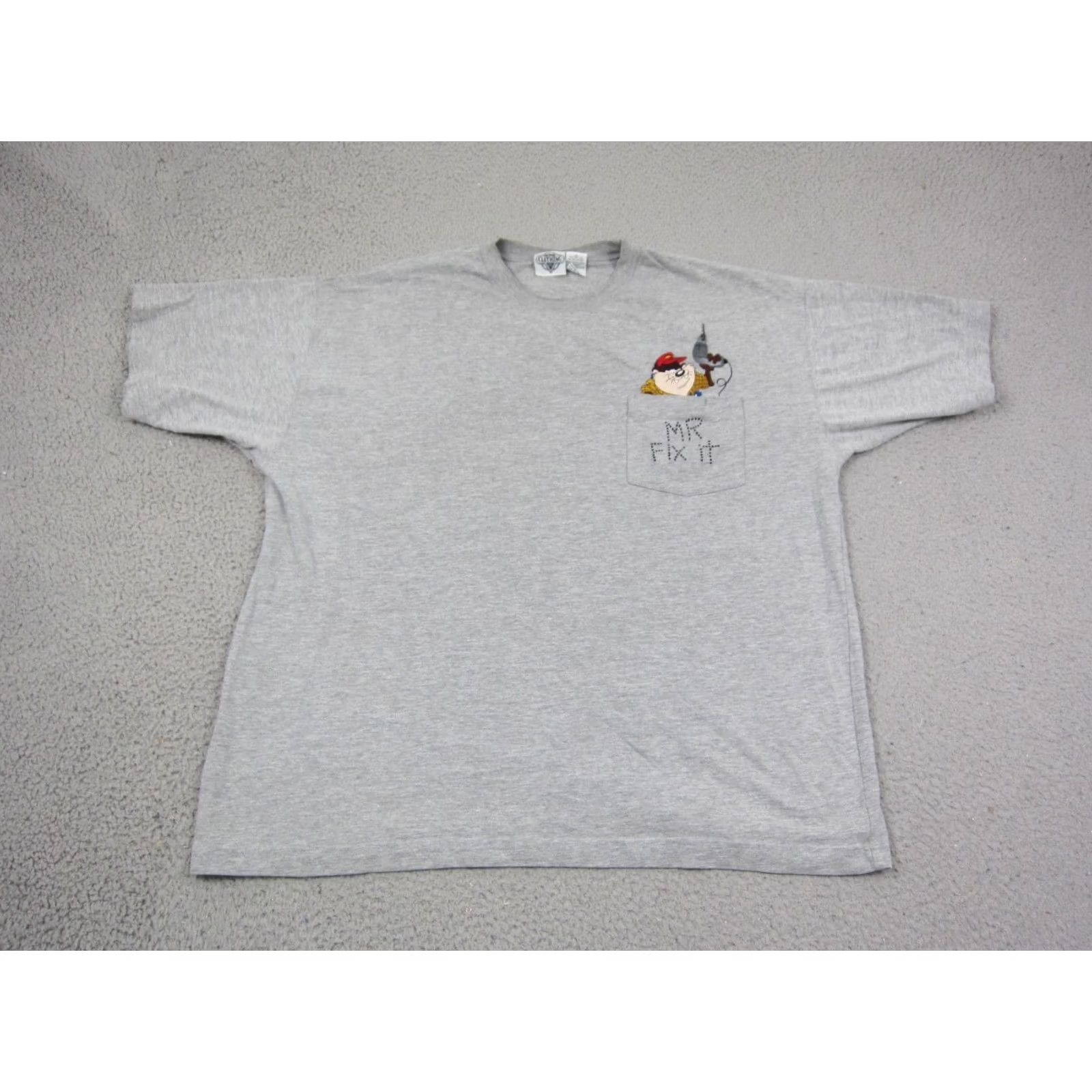 Vintage VINTAGE Looney Tunes Shirt Mens Extra Large XL Gray Tazmania Devil Taz 90s Classic Size US XL / EU 56 / 4 - 2 Thumbnail