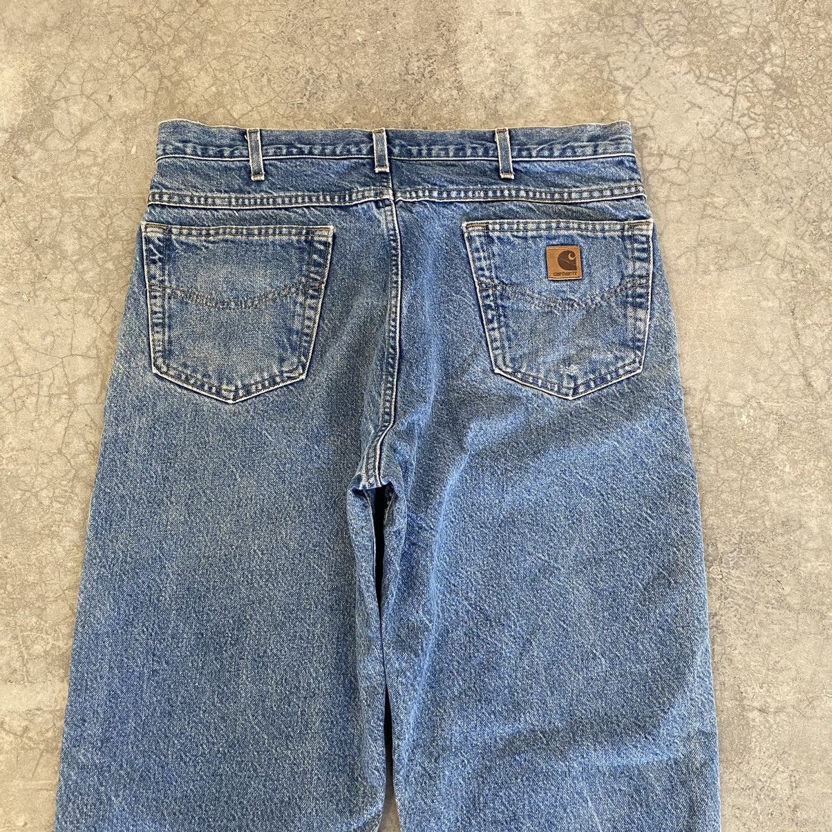 Carhartt VTG Carhartt Blanket Lined Relaxed Fit Blue Jeans Size US 35 - 17 Thumbnail