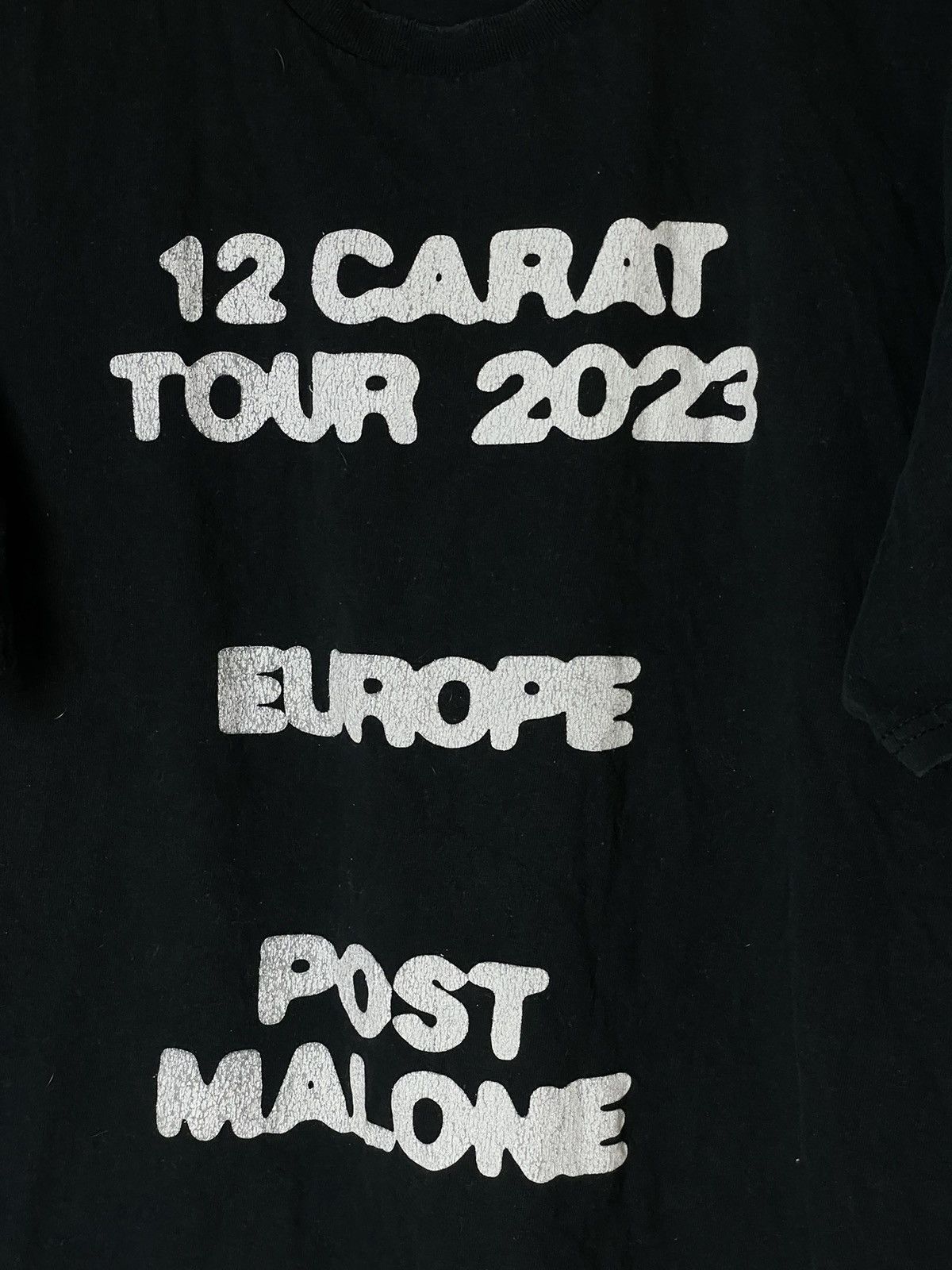 Rap Tees Post Malone Twelve Carat 2023 Tour Art Rap T-Shirt Size US L / EU 52-54 / 3 - 14 Thumbnail