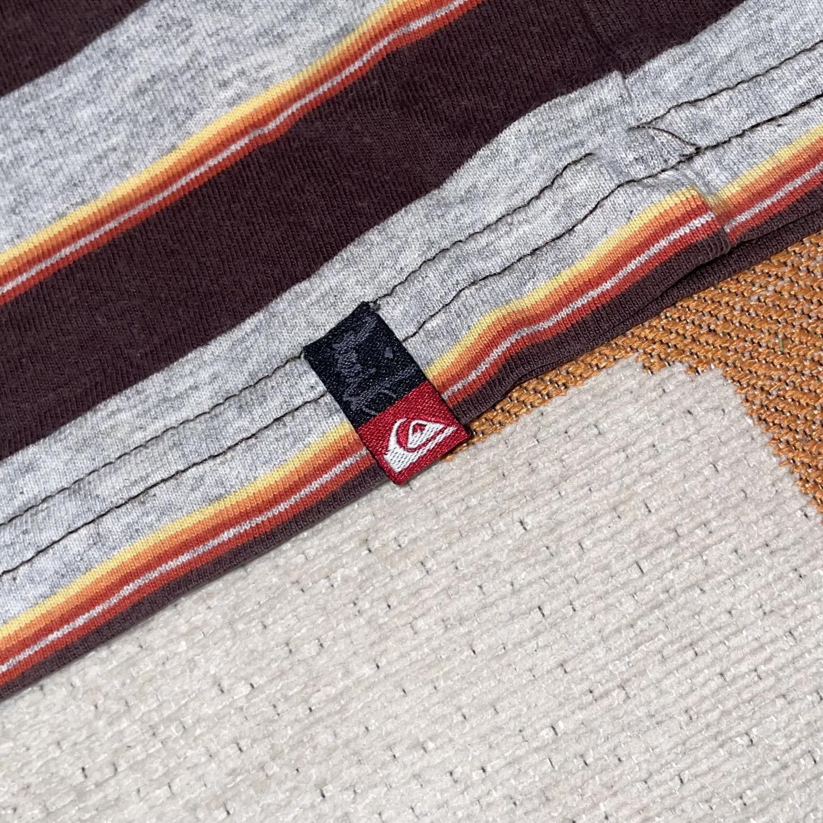 Quiksilver Quiksilver 00s Striped Print T-Shirt L Size US L / EU 52-54 / 3 - 4 Thumbnail