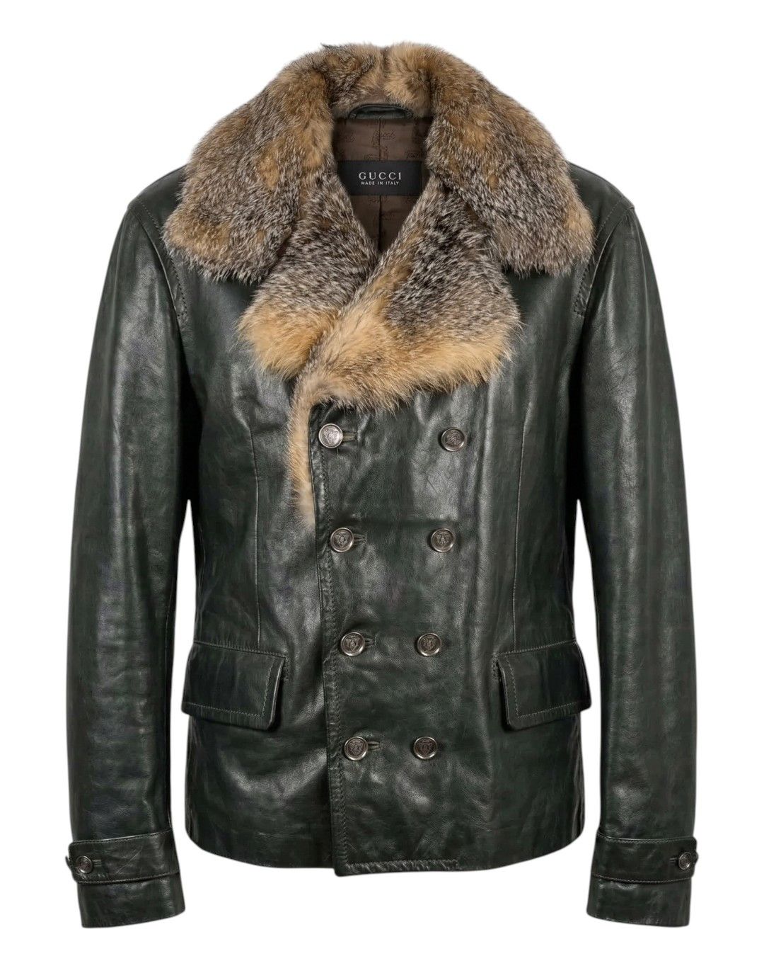Gucci F/W 2007 RUNWAY FOX FUR LEATHER JACKET Size US M / EU 48-50 / 2 - 2 Thumbnail