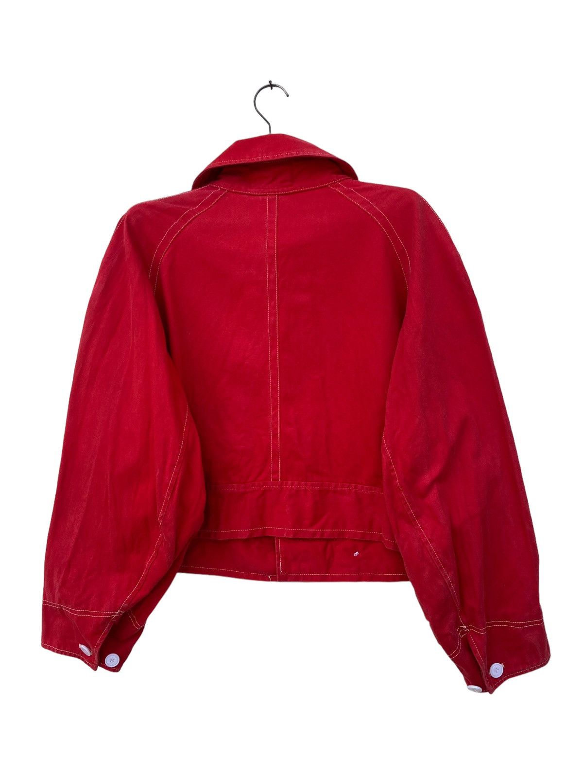45rpm Vintage 45 RPM Uneven Sun Faded Crop Trucker Jacket Size US XL / EU 56 / 4 - 2 Thumbnail