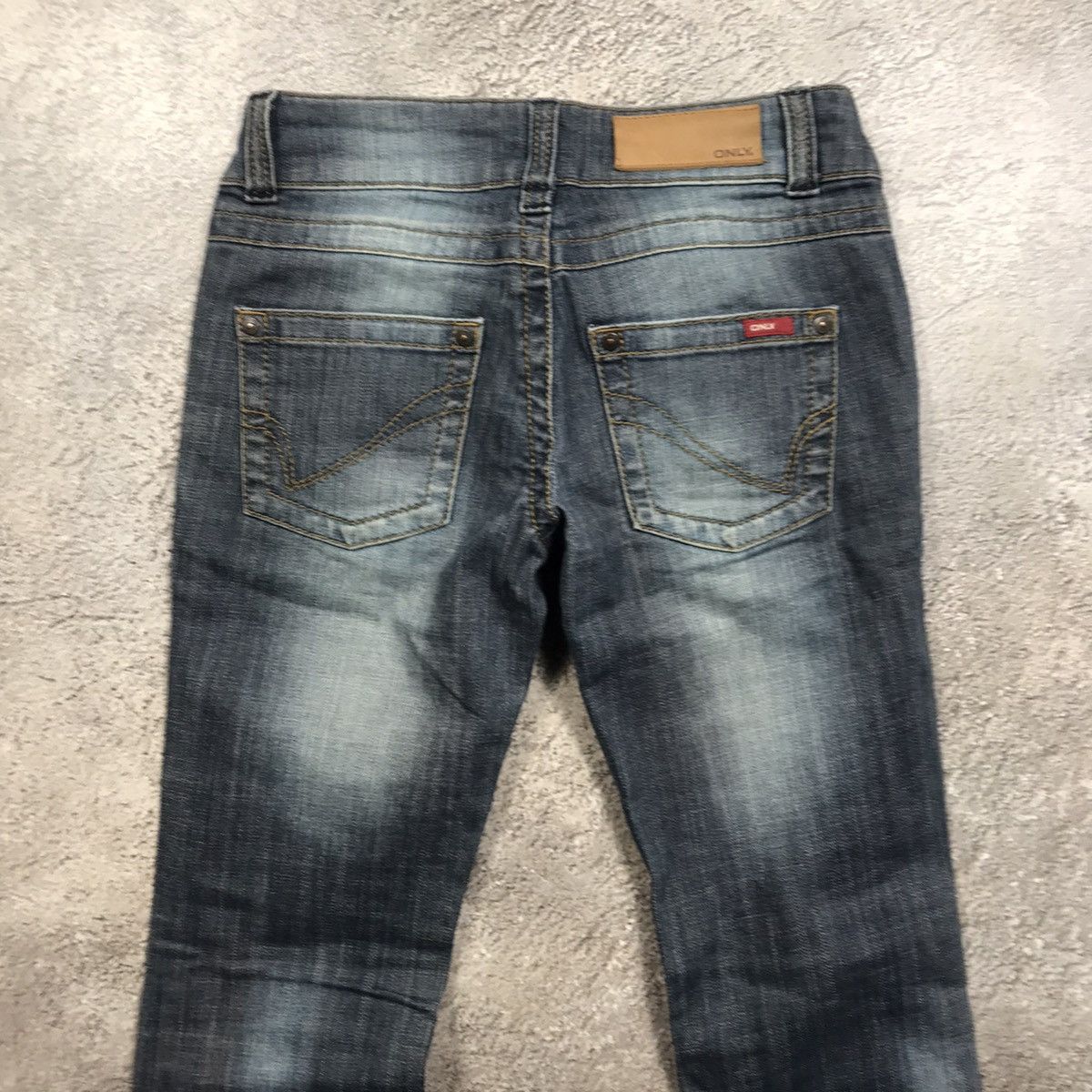 Vintage Vintage Y2K Baggy Flared Distressed Jeans Grunge Graphic 26 Size 26" / US 2 / IT 38 - 5 Thumbnail