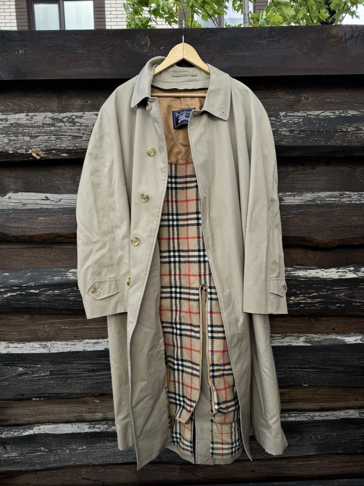 Burberry × Vintage Burberry beige long trench coat with lining vintage Size US L / EU 52-54 / 3 - 20 Thumbnail