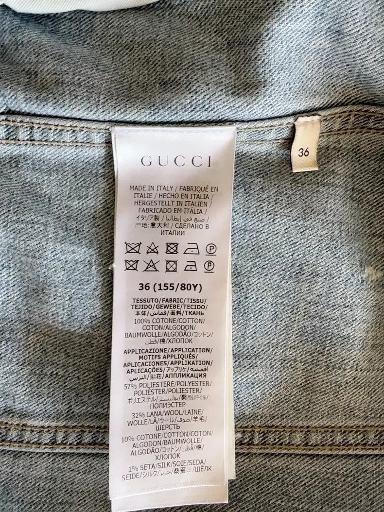 Gucci Gucci Size 36 Cute cat head denim jacket 2503-Nextarrow Size US S / EU 44-46 / 1 - 4 Thumbnail