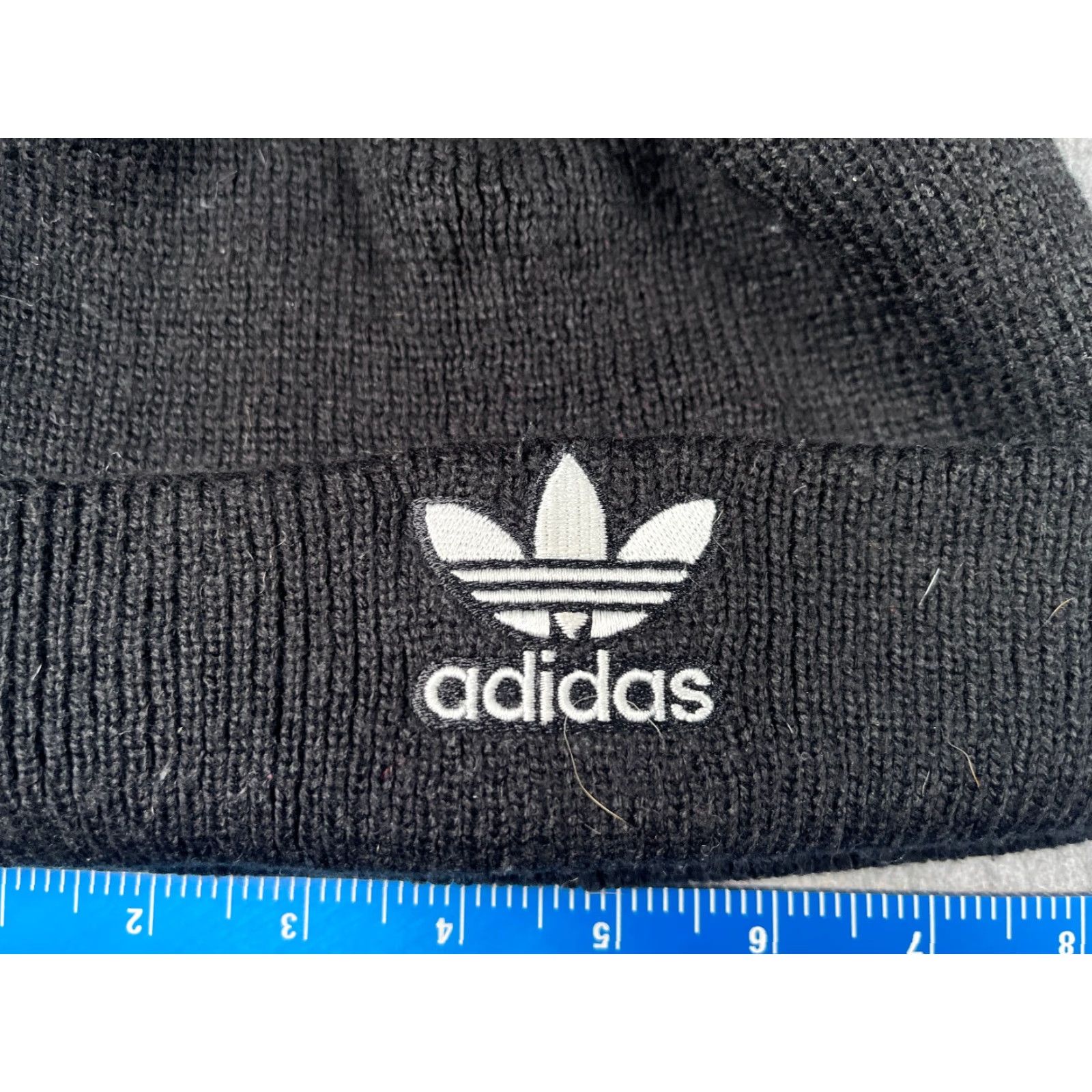 Adidas adidas Beanie Toque Hat One Size Black Knit 100% Acrylic Outdoor Ski Logo Men Beanie Size ONE SIZE - 2 Thumbnail