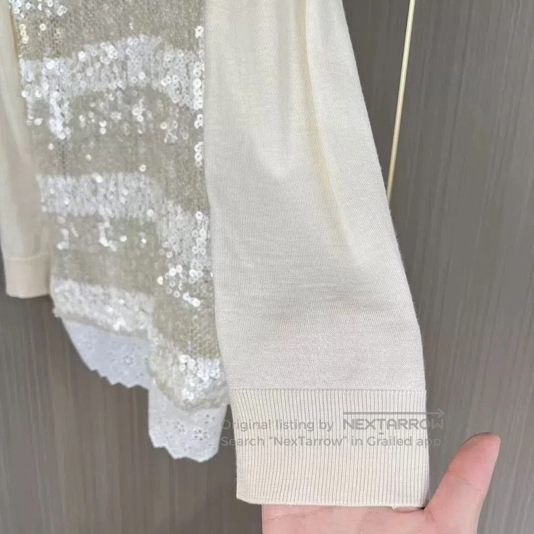 Louis Vuitton Louis Vuitton Sequin Wool Knit Sweater. Size M / US 6-8 / IT 42-44 - 4 Thumbnail