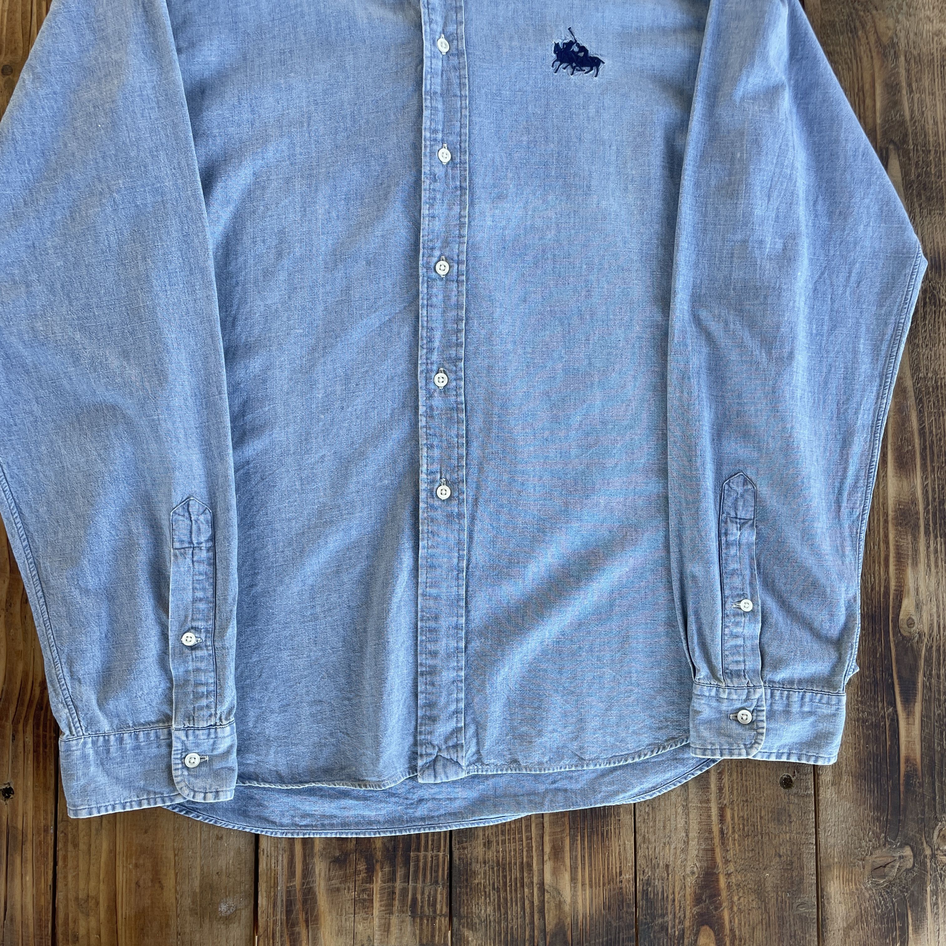 Polo Ralph Lauren Polo Ralph Lauren Contrast Collar Chambray Shirt Size XXL Size US XXL / EU 58 / 5 - 5 Thumbnail