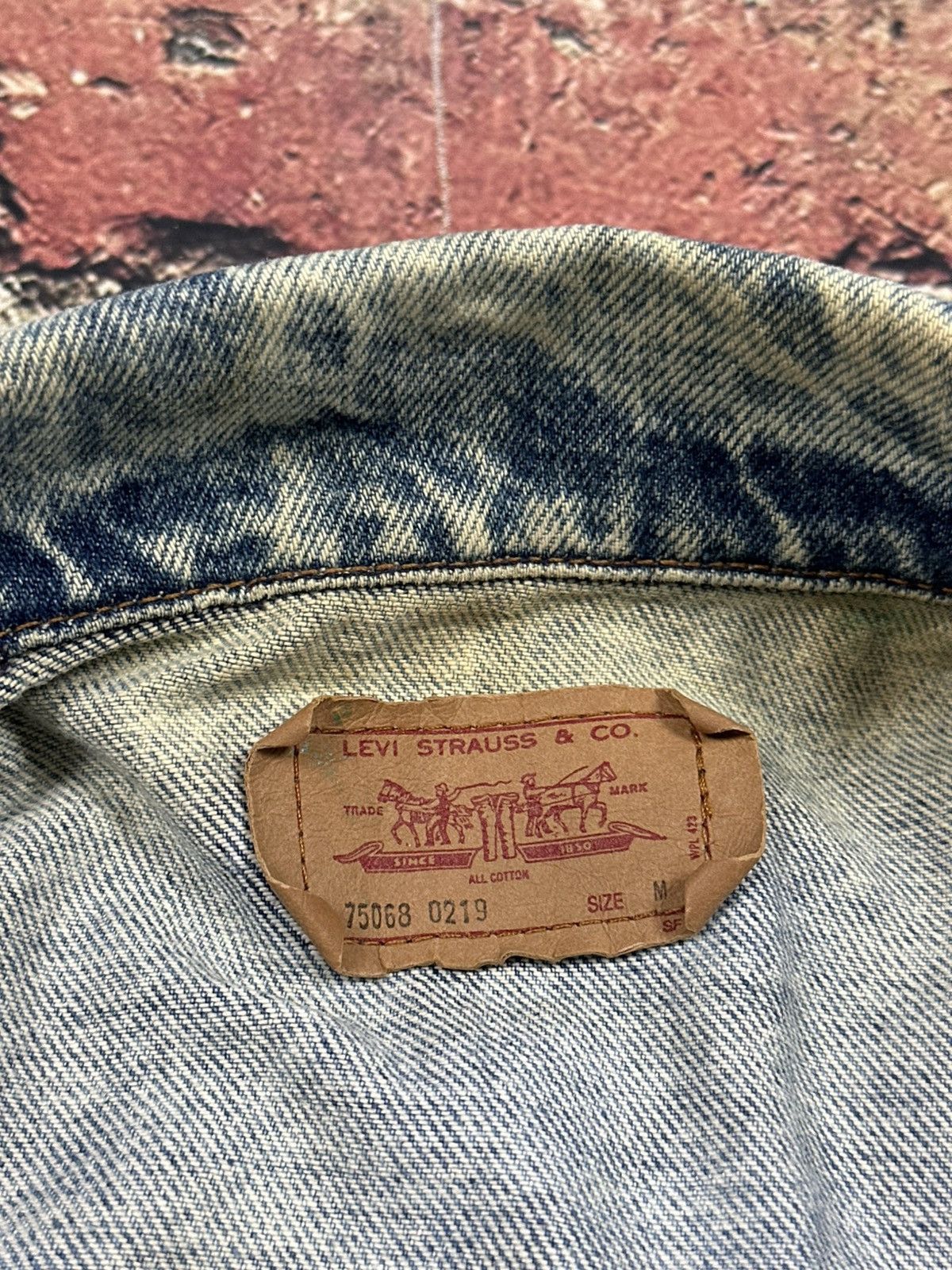 Levi's Vintage 80s Levis Denim Acid Trucker Jacket USA 75068 0219 Size US M / EU 48-50 / 2 - 6 Thumbnail