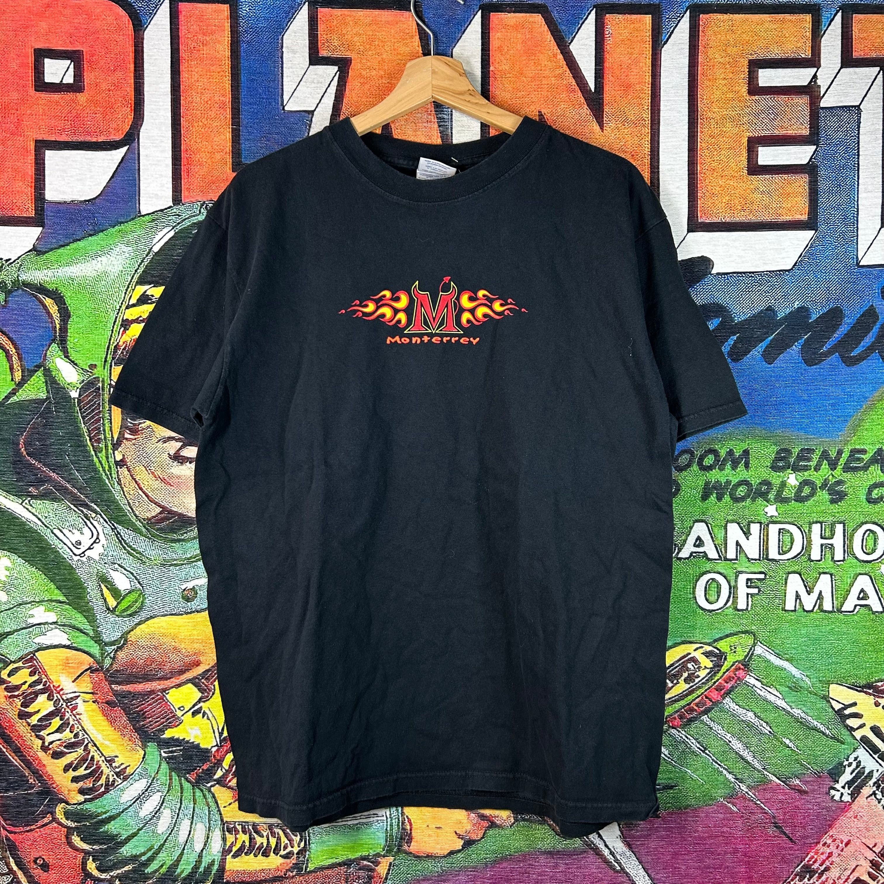 Vintage Y2K Monterrey Flames Tee Size Large Size US L / EU 52-54 / 3 - 1 Thumbnail