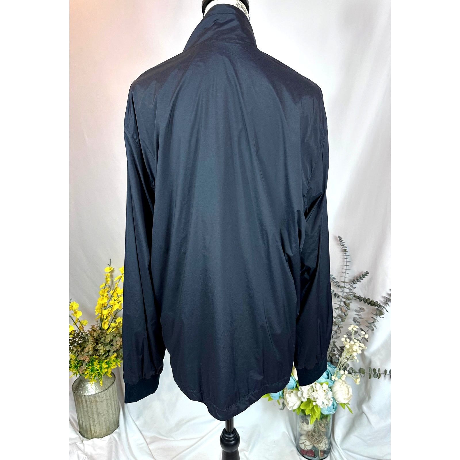 PIOMBO Piombo Regular High Neck Full Zip Fit Jacket Black XL Size US XL / EU 56 / 4 - 9 Thumbnail