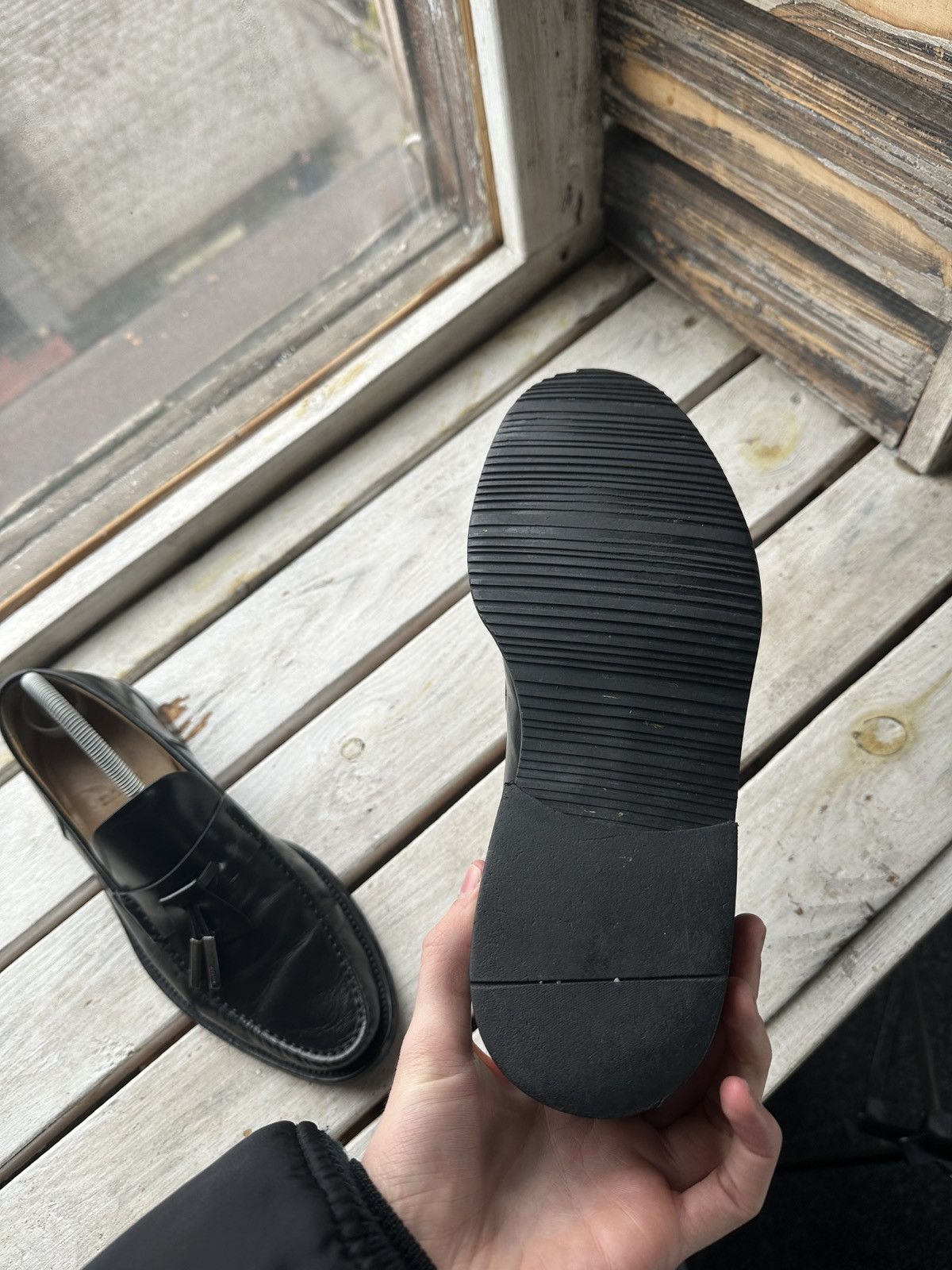 Bally LUXURY 🚨 BALLY VNTG LOAFERS SHOES MEN BLACK RARE Size US 9 / EU 42 - 14 Thumbnail
