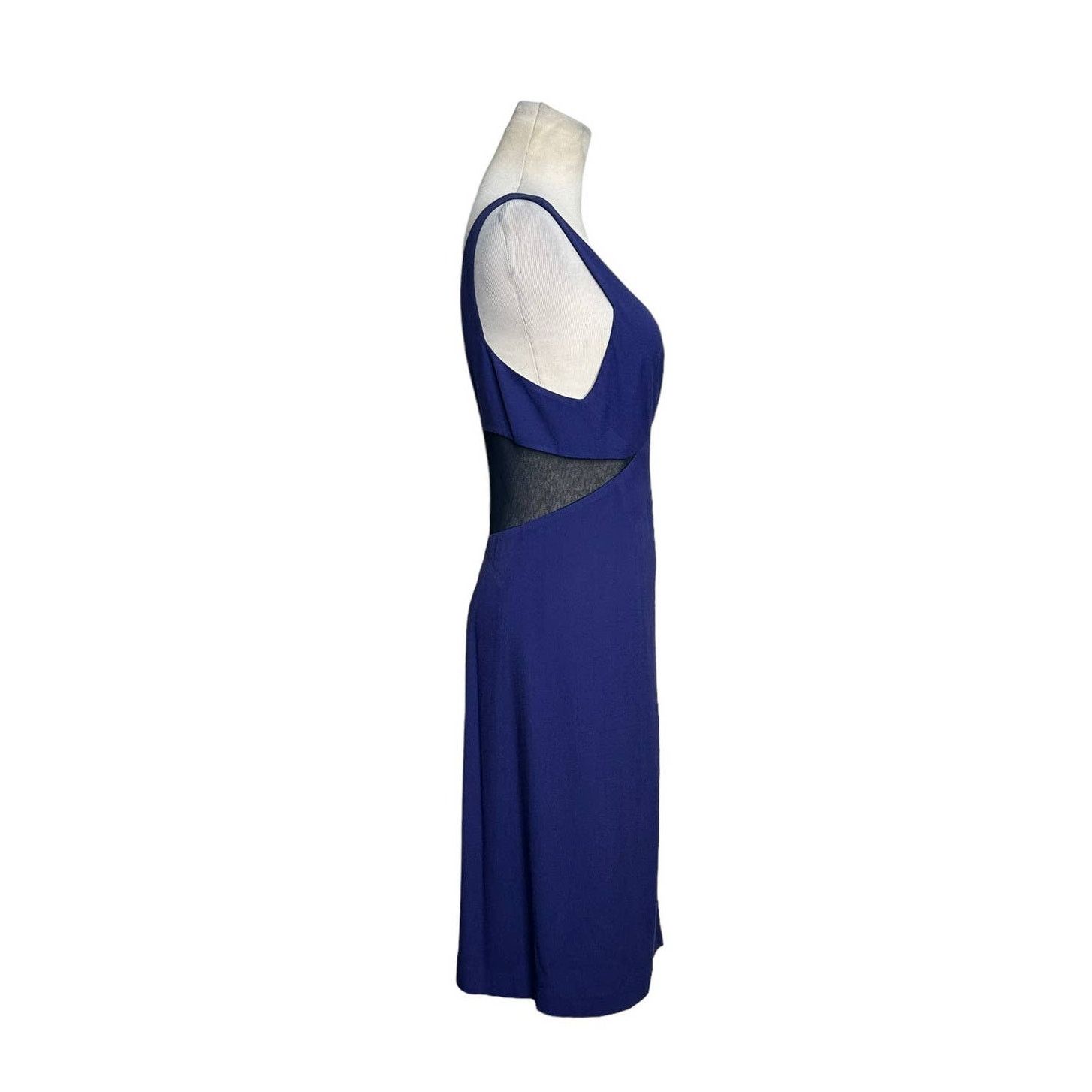 Rebecca Taylor Rebecca Taylor blue v neck sleeveless cocktail dress size 4 Size S / US 4 / IT 40 - 8 Thumbnail