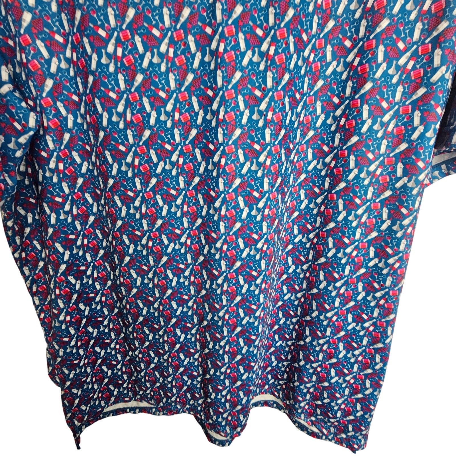 Whim Golf 1764 Mens Golf Polo Shirt L Wine Grapes Print Stretch Active Size US L / EU 52-54 / 3 - 3 Thumbnail