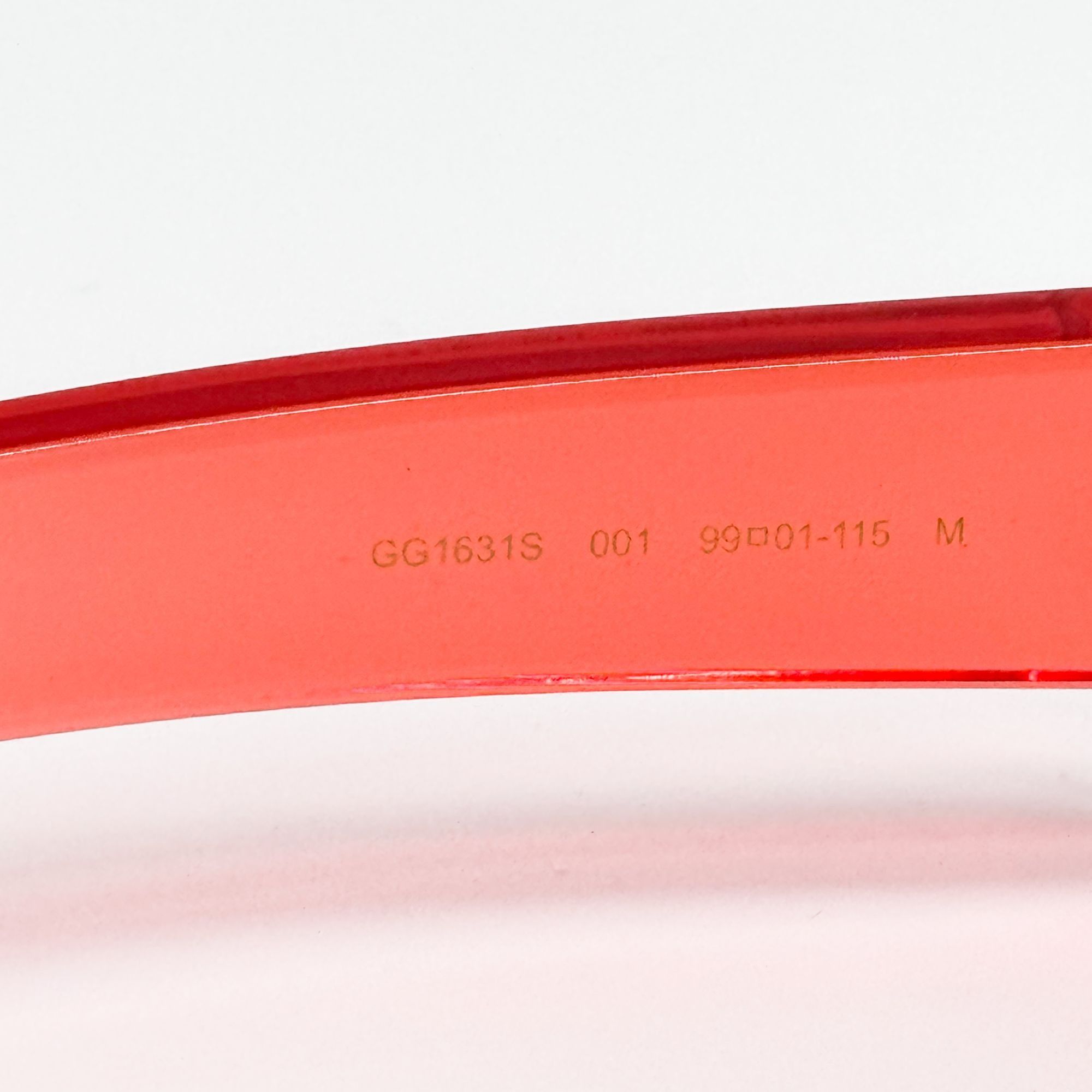 Gucci NEW GUCCI GG1631S 001 RED OVERSIZED WOMEN SUNGLASSES GUCCI Size ONE SIZE - 9 Thumbnail